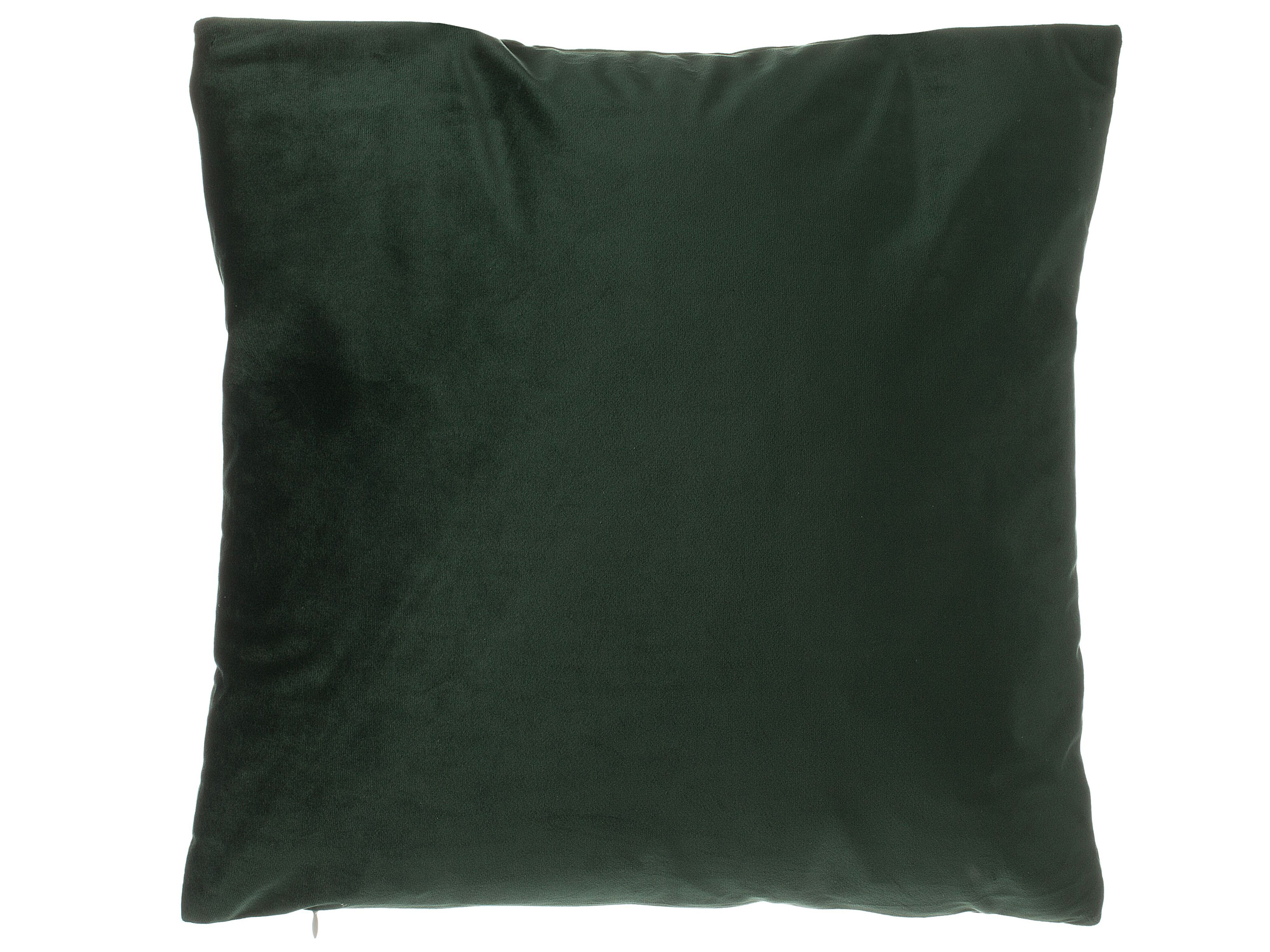 2 welurowe poduszki dekoracyjne w liście 45 x 45 cm zielone FERN
