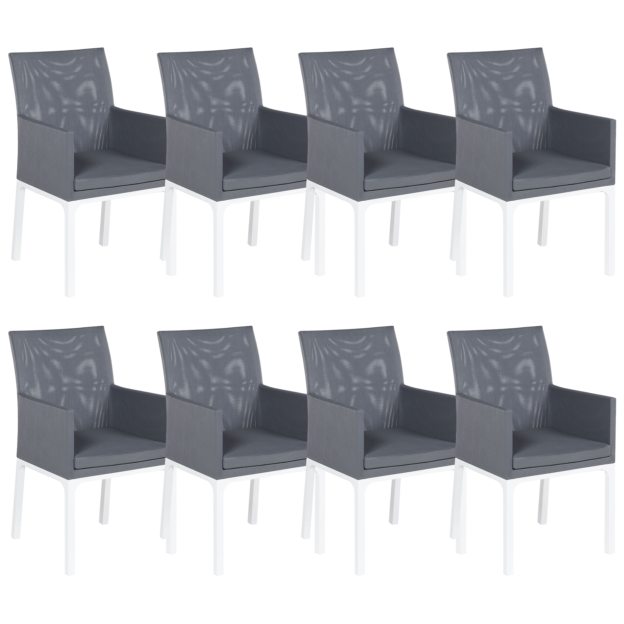 Conjunto de 8 cadeiras de jardim