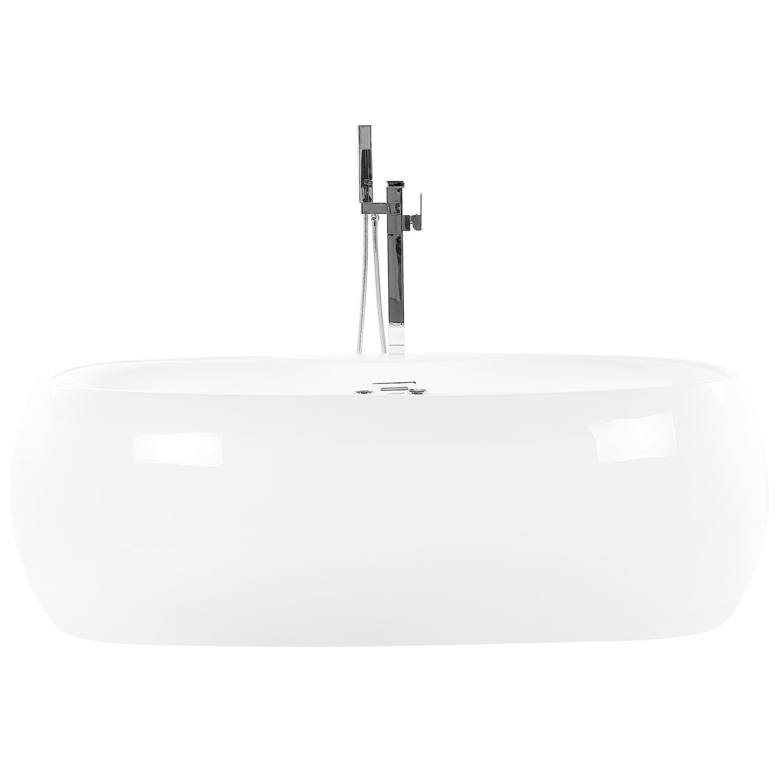 BELIANI Whirlpool vrijstaand wit 180 x 100 cm MUSTIQUE