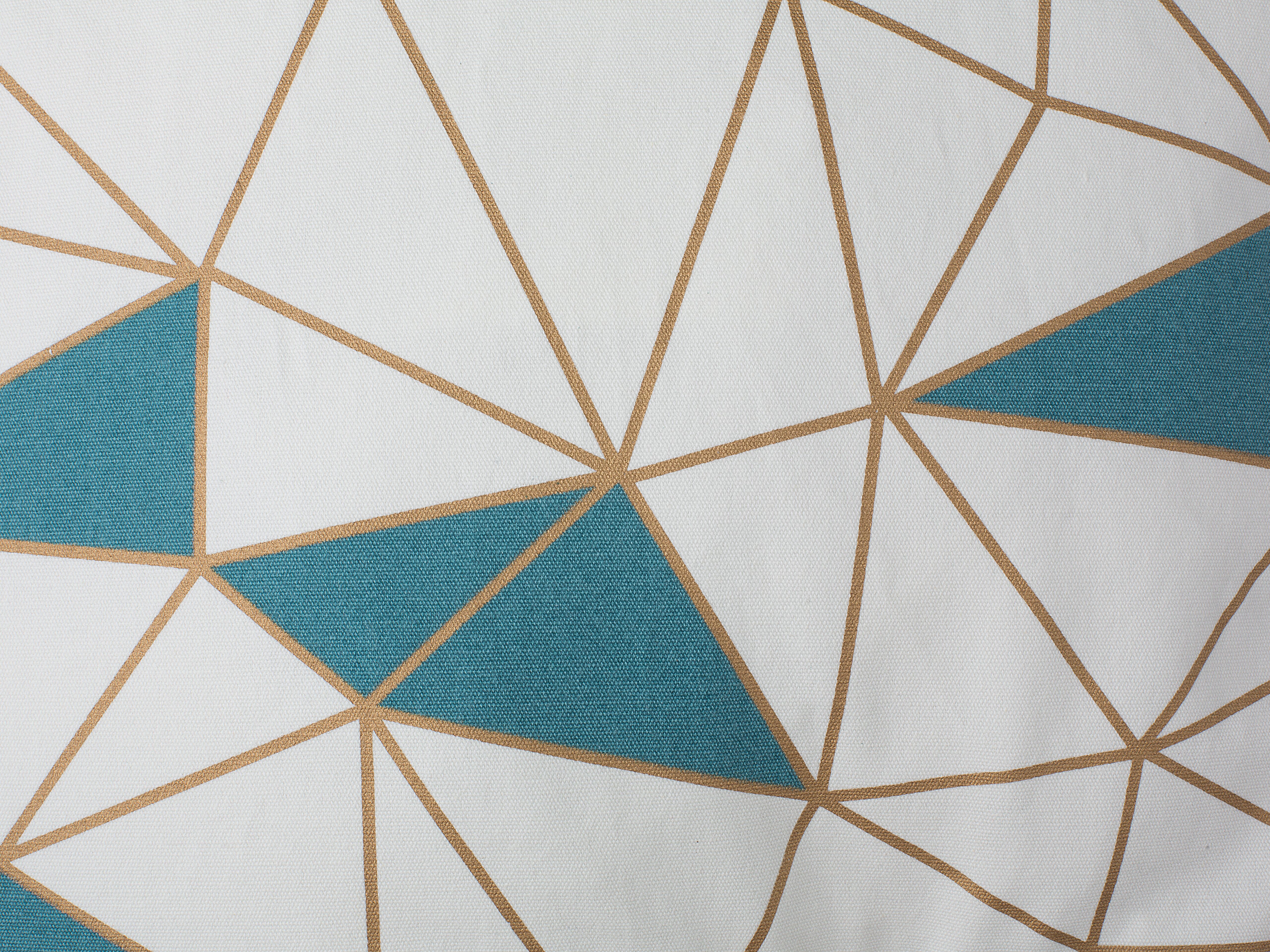 2 poduszki dekoracyjne w geometryczny wzór 45 x 45 cm niebieskie CLARKIA