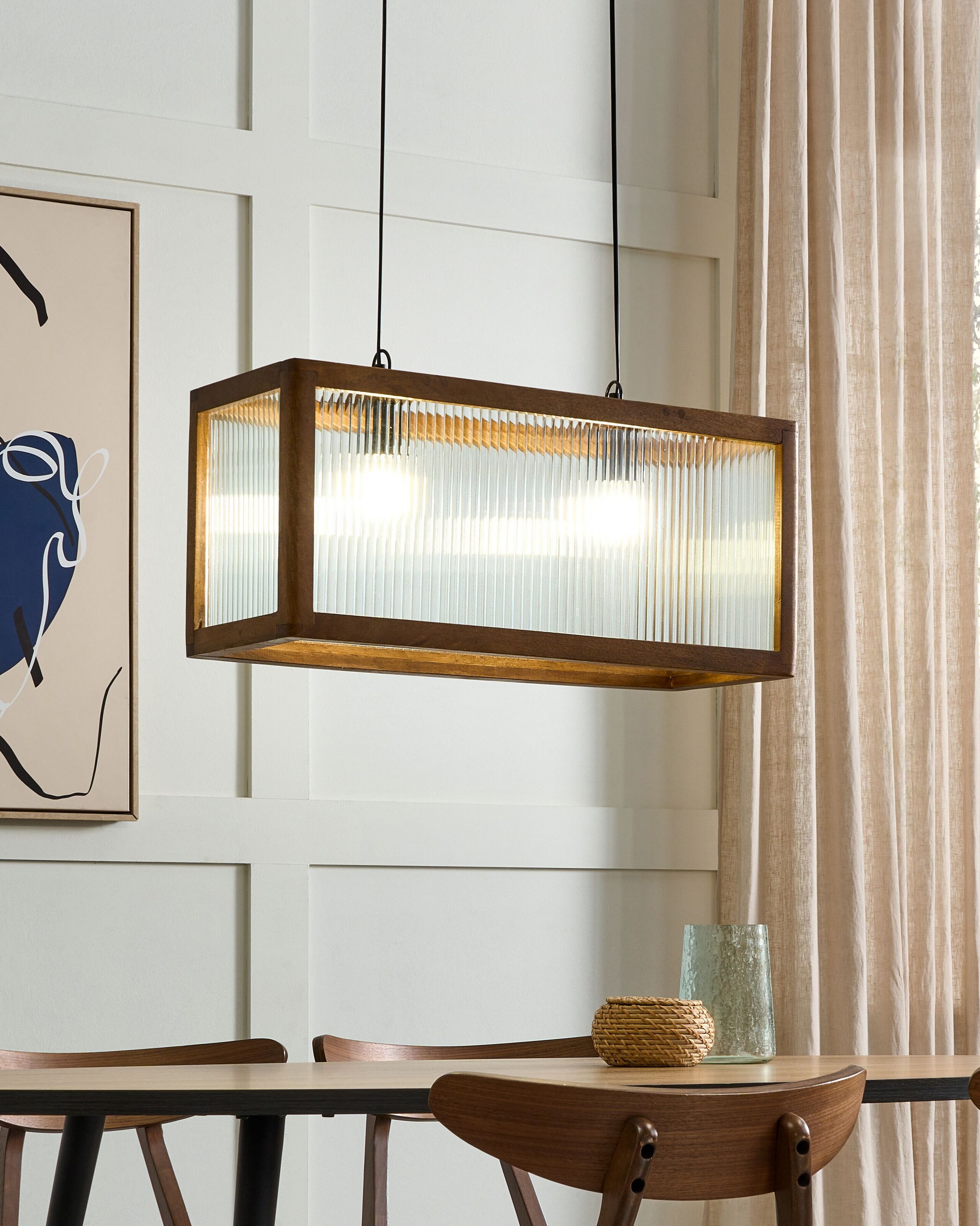 Candeeiro suspenso de teto com abajur de mangueira natural estilo industrial boho acessórios para casa feitos à mão