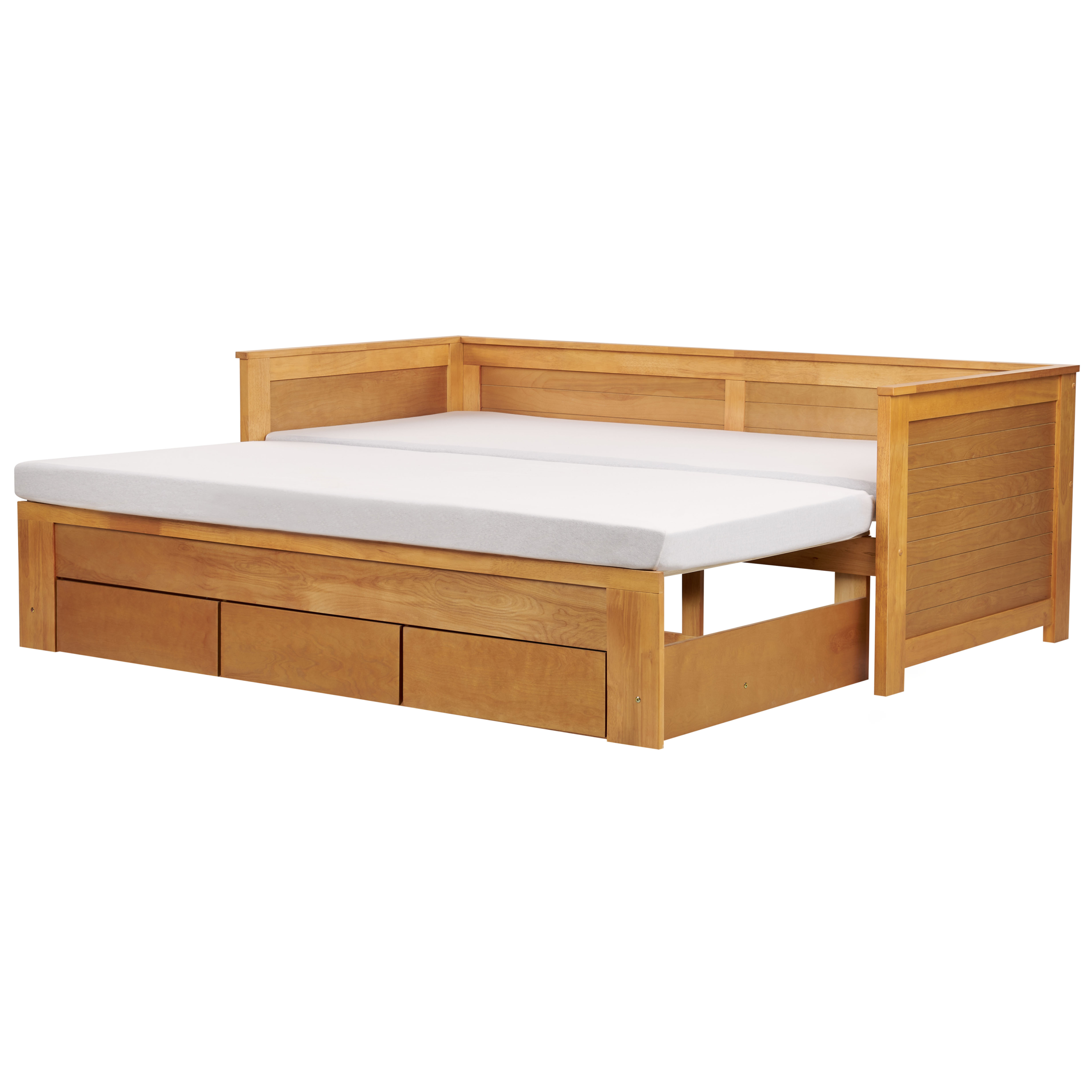 Bedbank hout lichthout 90/180 x 200 cm CAHORS