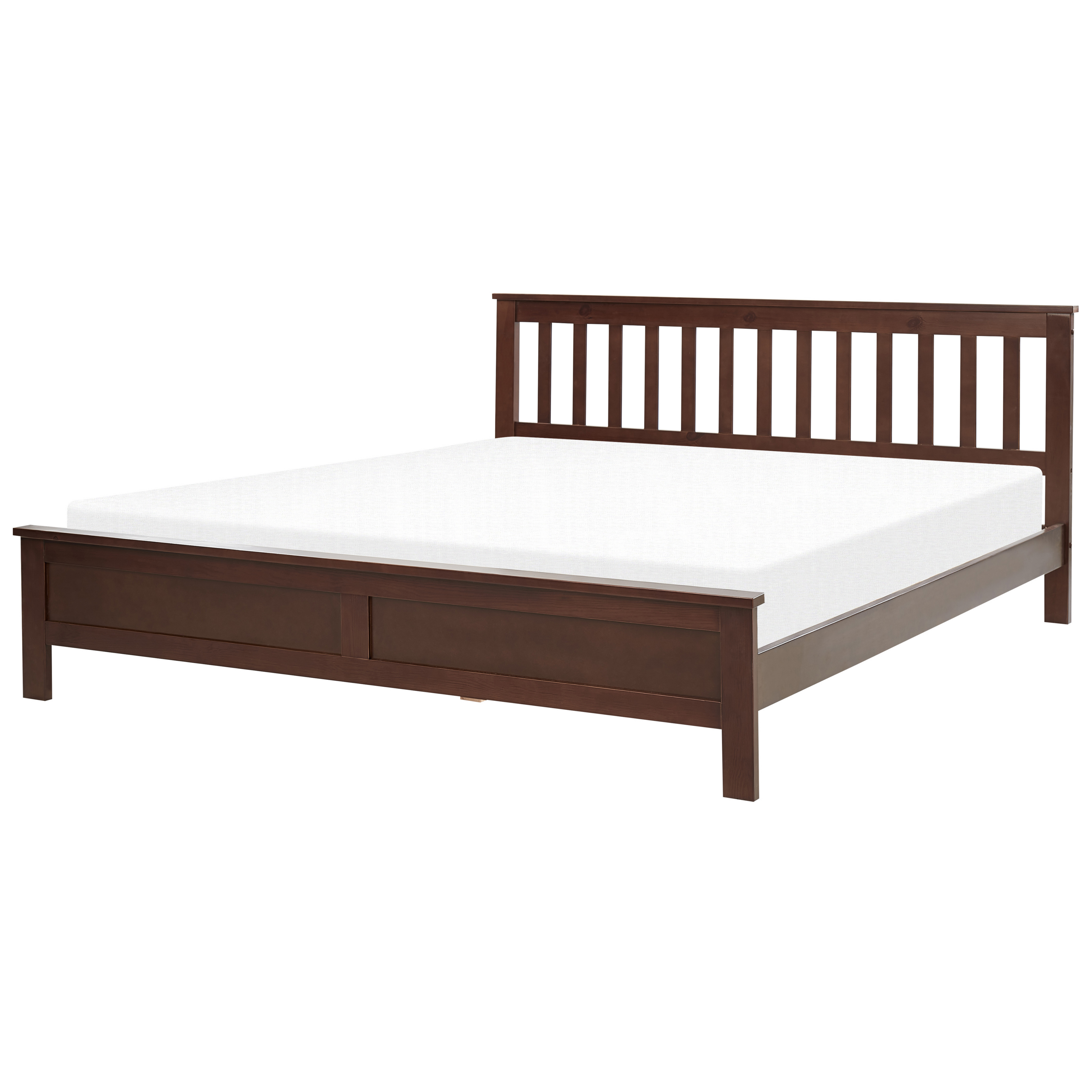 Bed hout donkerbruin 180 x 200 cm MAYENNE