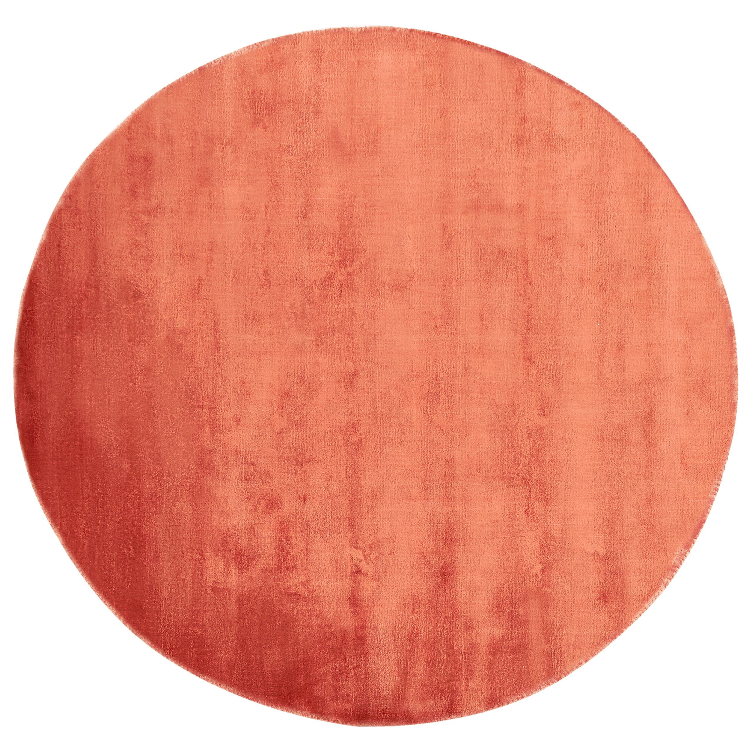 Vloerkleed viscose oranje ⌀ 140 cm GESI II