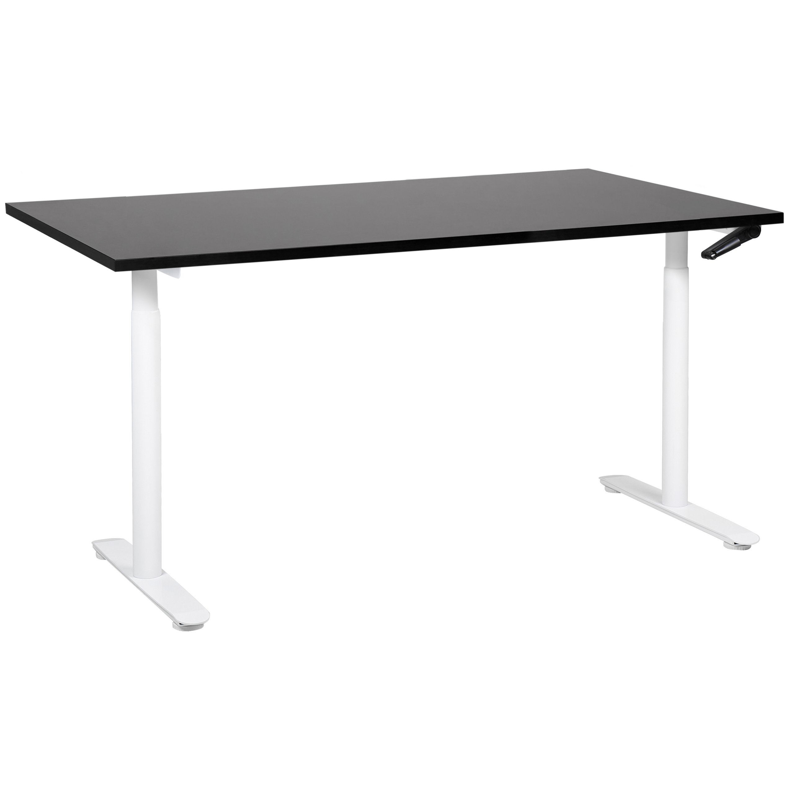 Verstelbaar bureau Handmatig 160 x 72 cm Zwart DESTIN IV