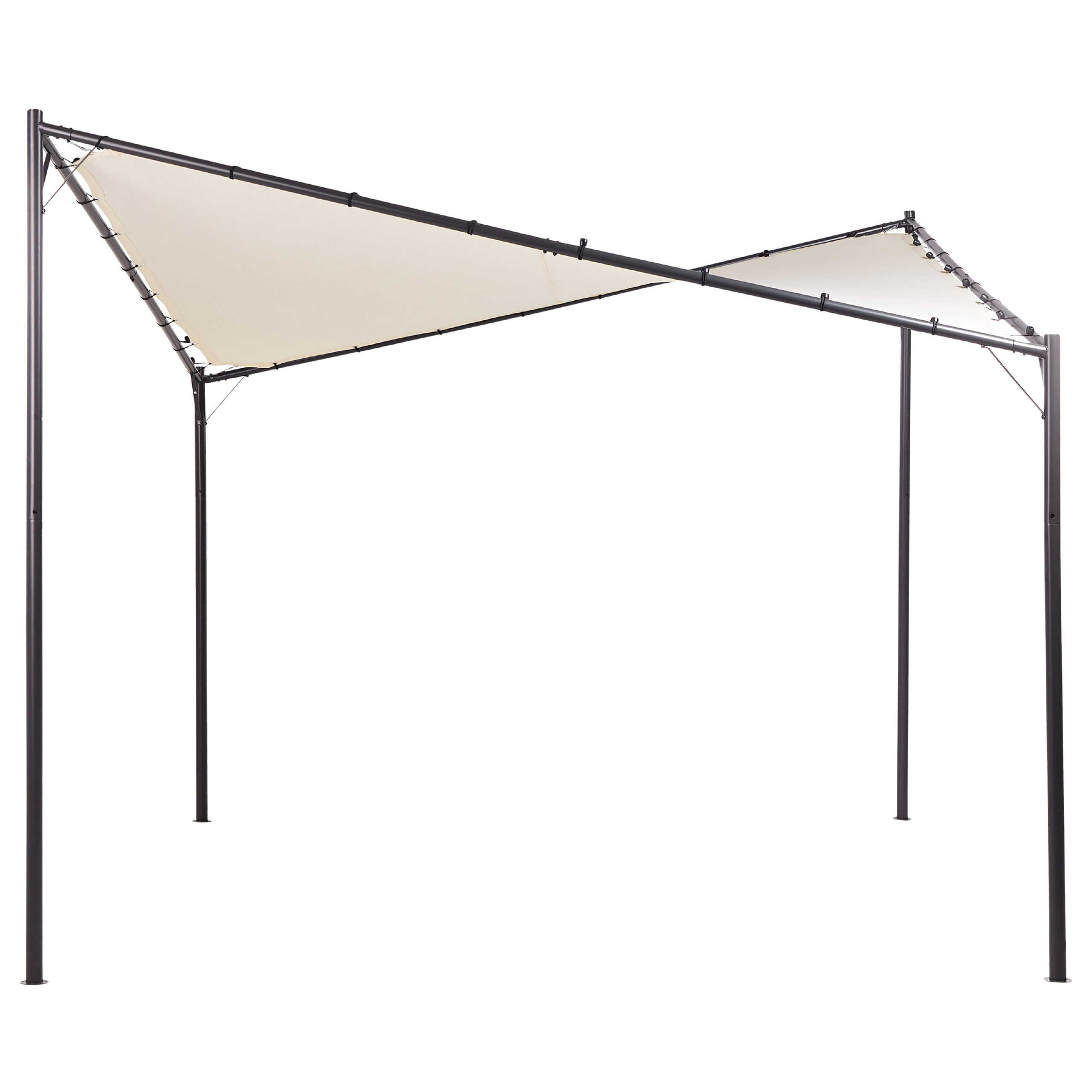 Tuin pergola 300 x 300 cm Beige AVENTINE