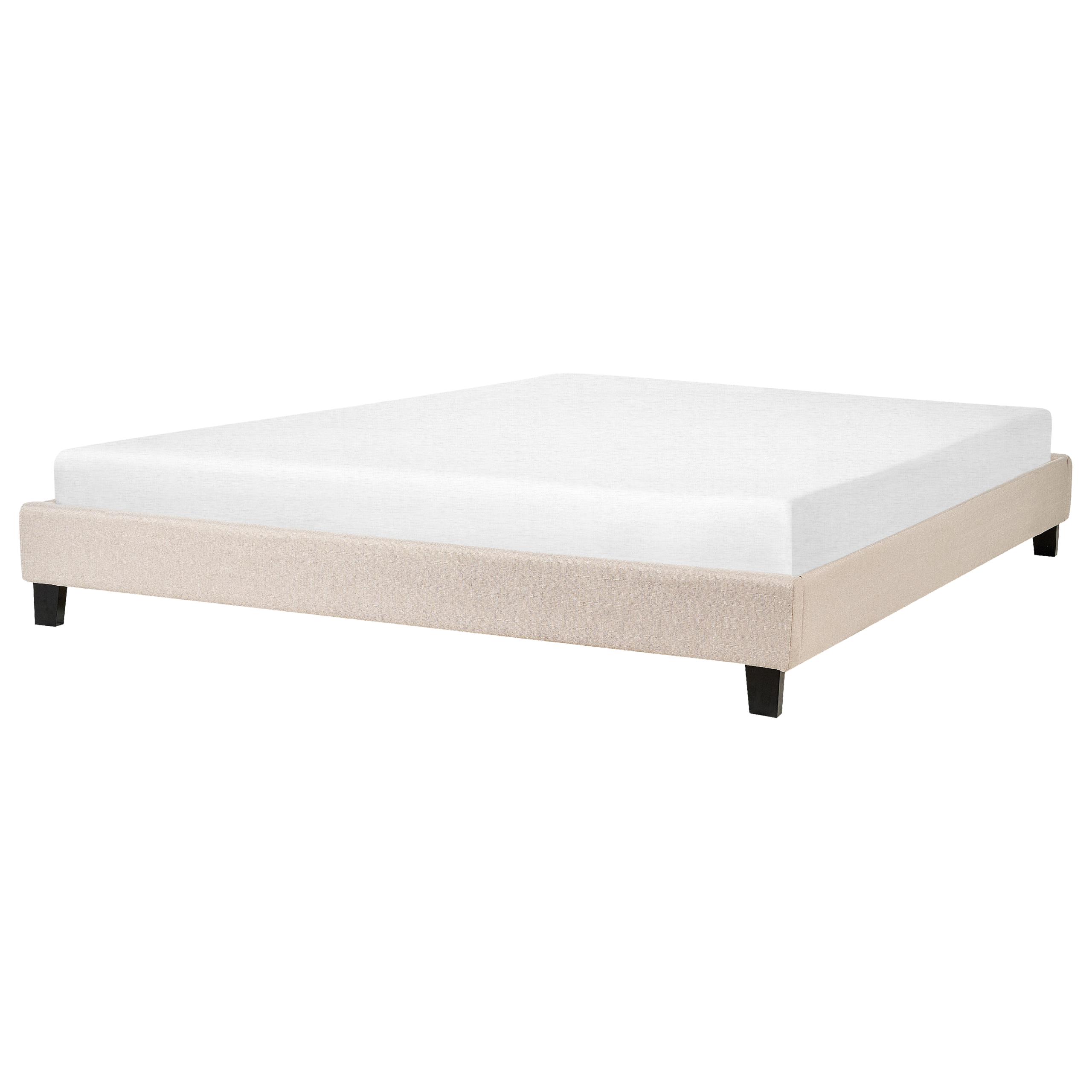 Bed stof beige 180 x 200 cm ROANNE