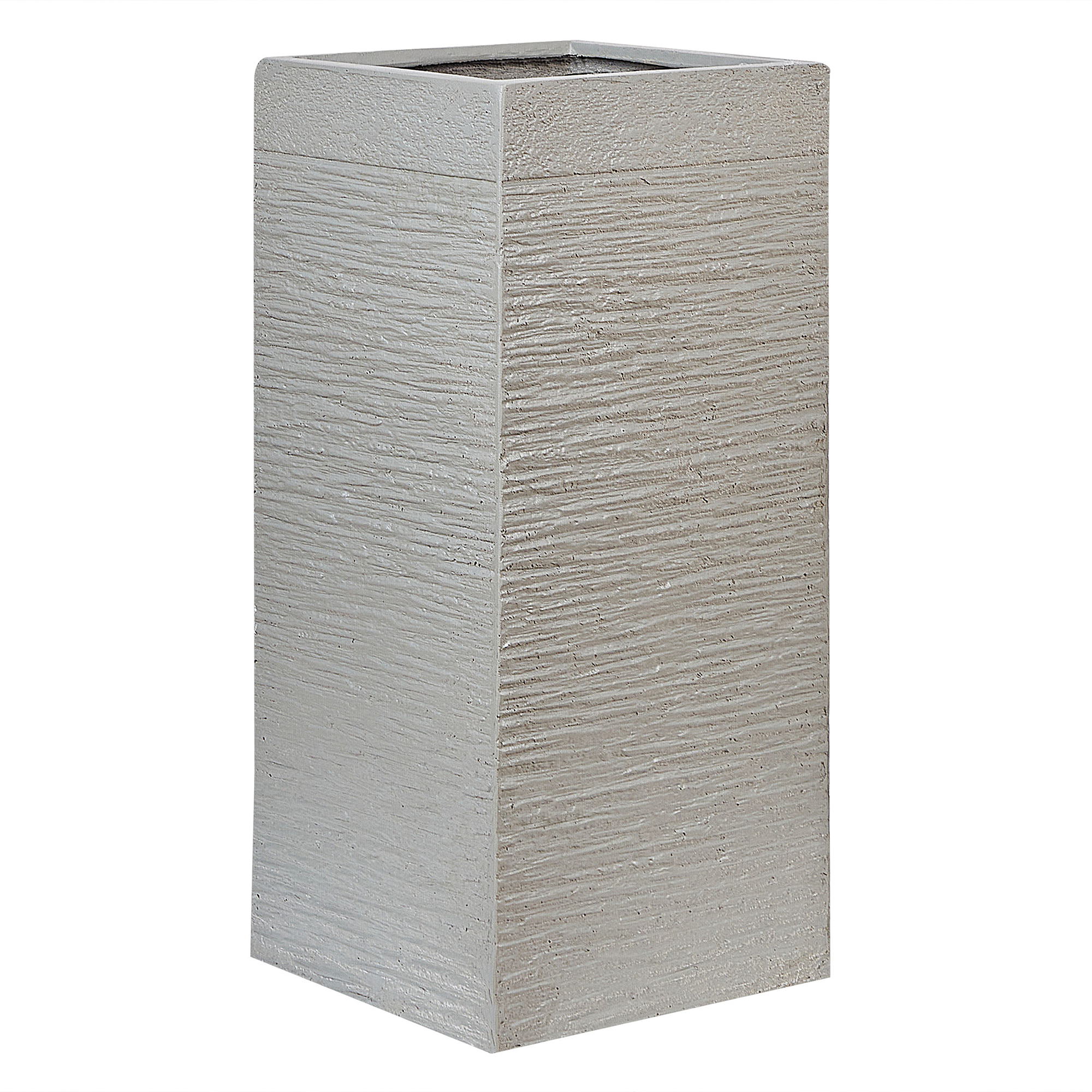 Bloempot lichtgrijs 33 x 33 x 70 cm DION
