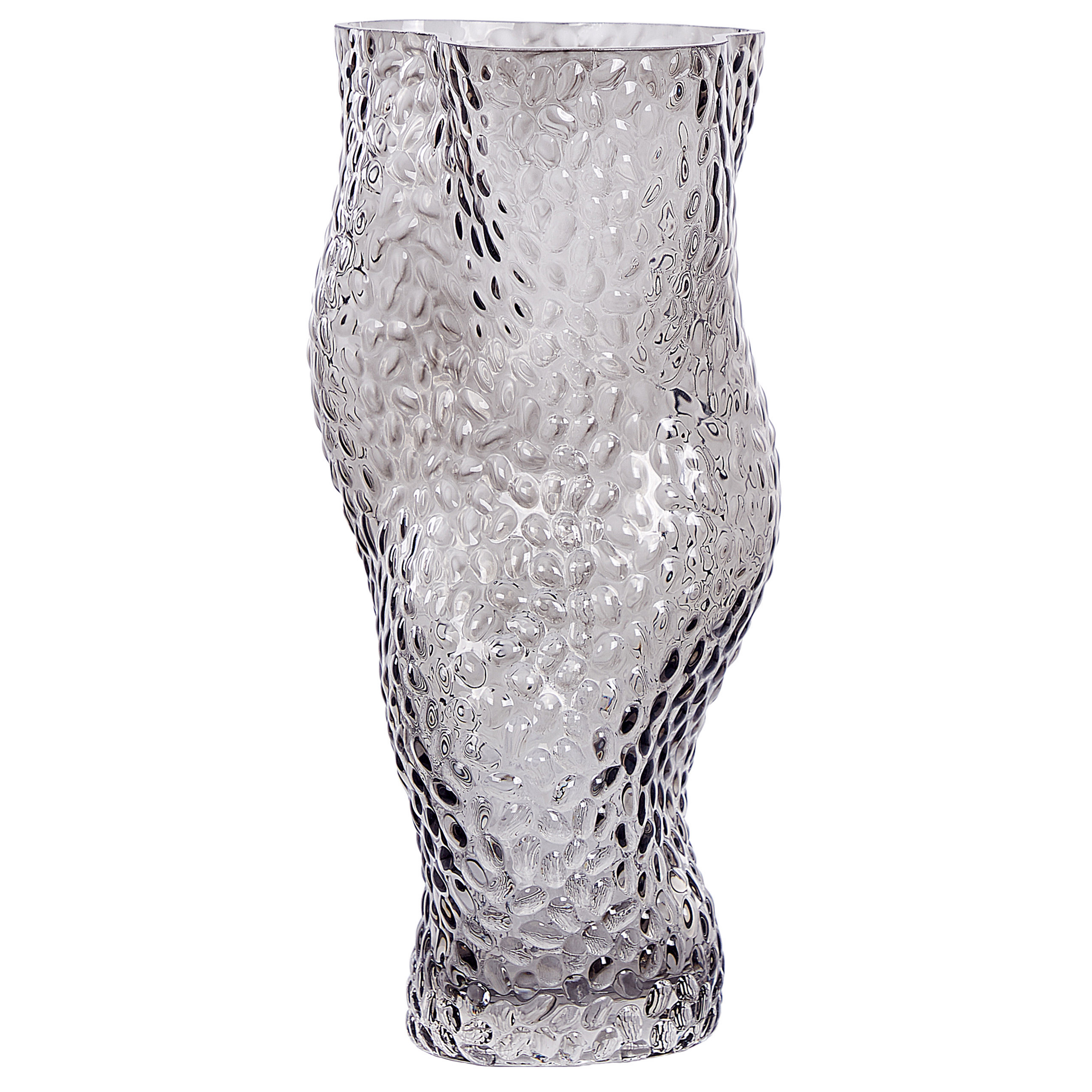 Glas Bloemenvaas 31 cm Grijs DYTIKO