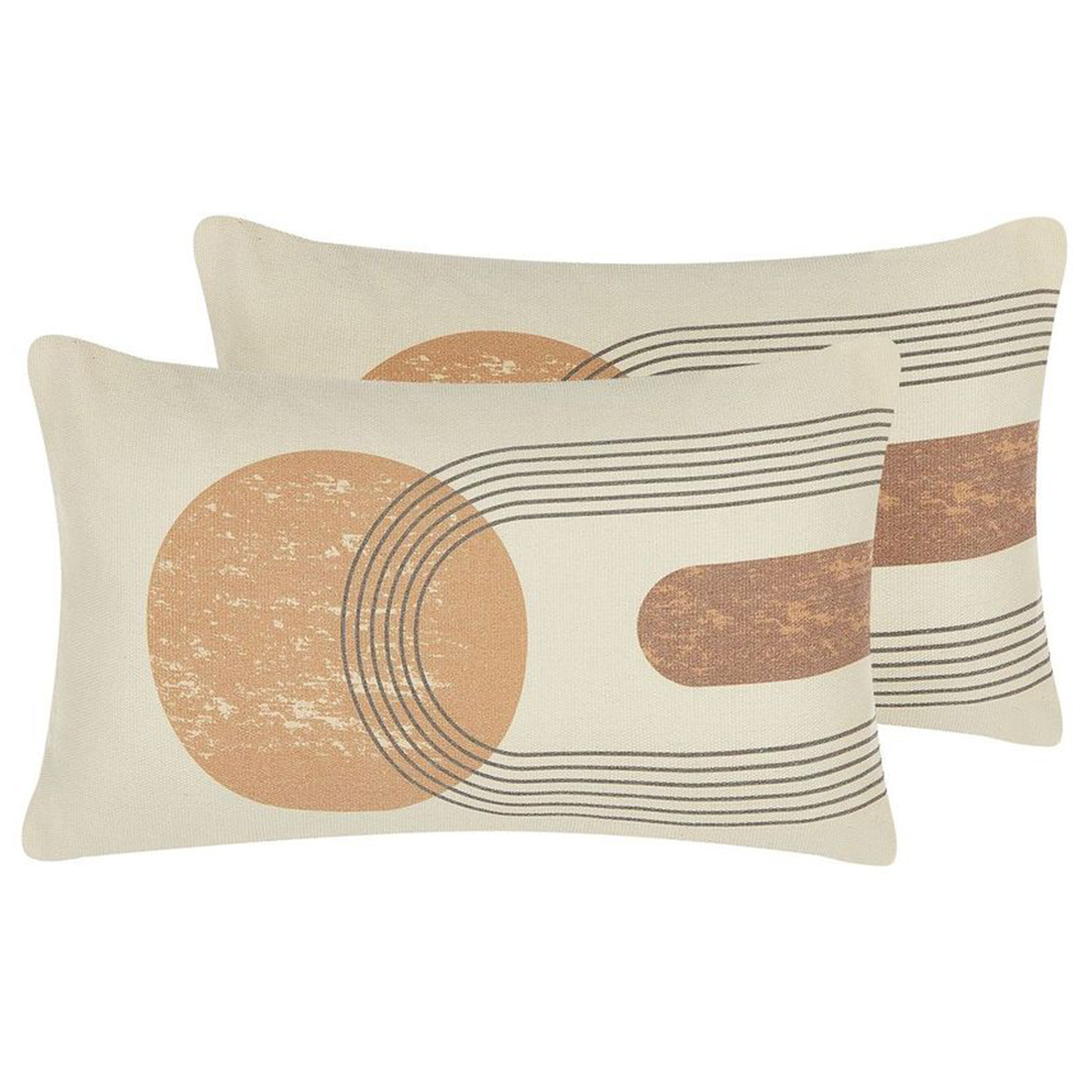 Set van 2 kussens Beige NASTURTIUM 30 x 50 cm