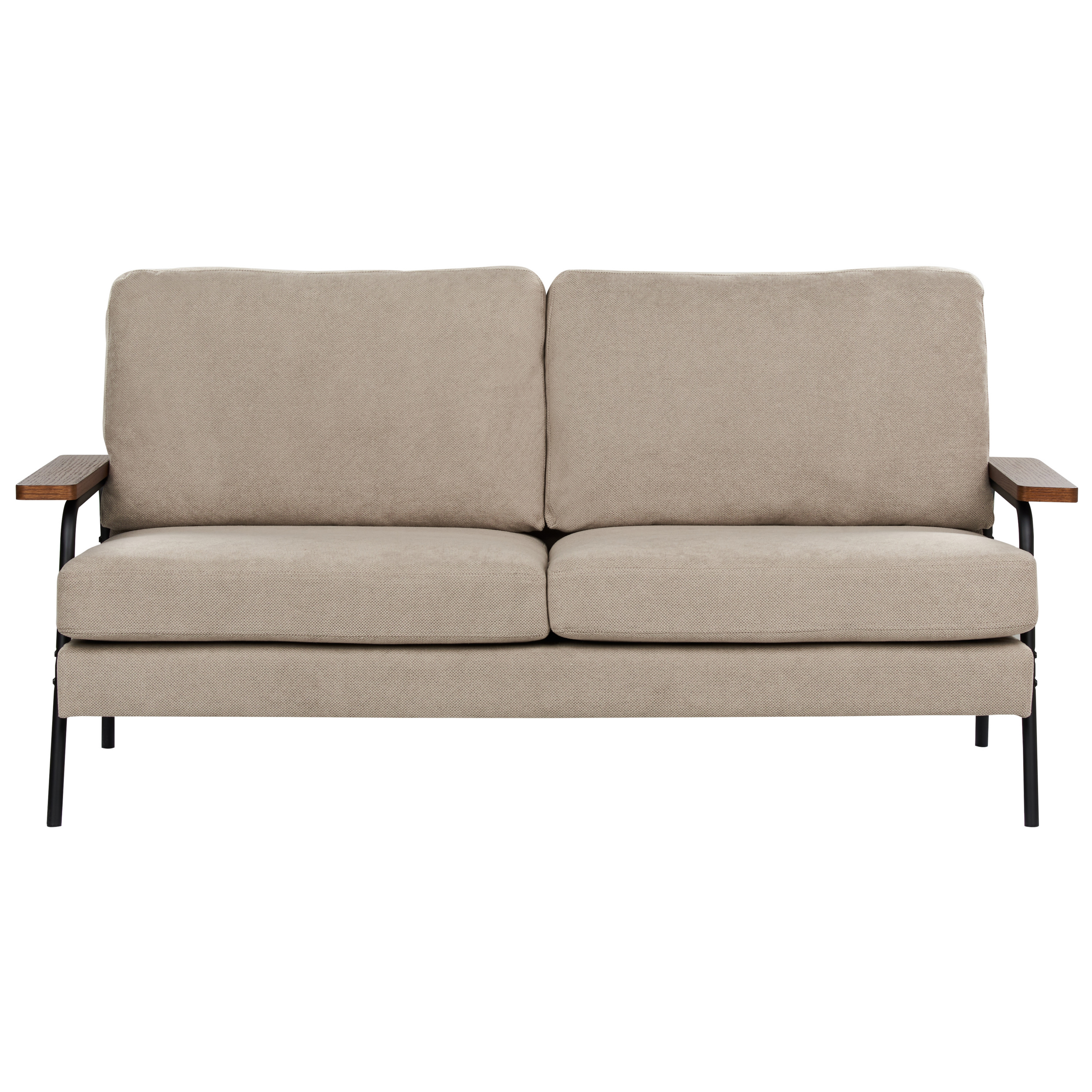 Driezitsbank stof taupe AKRANES