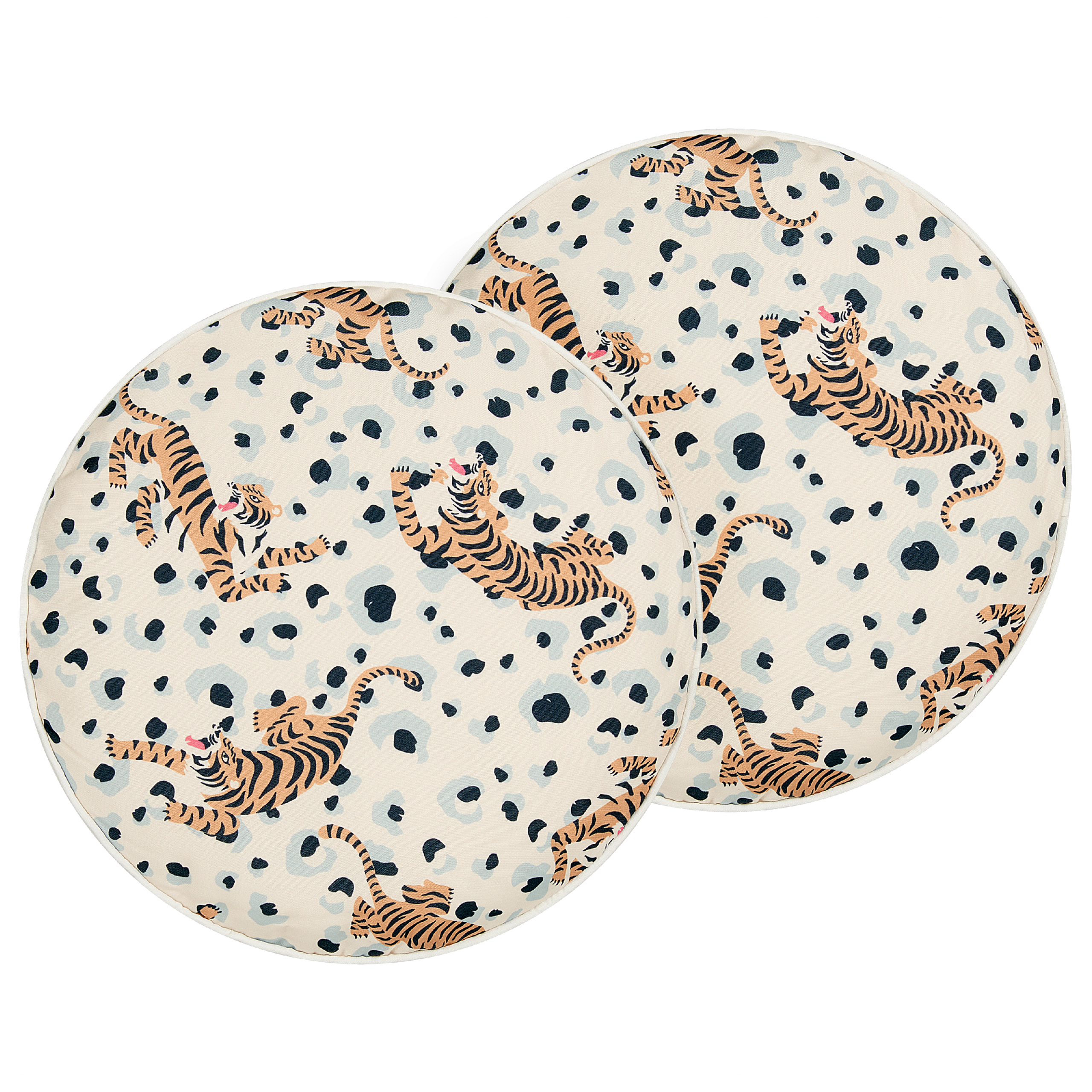 Set van 2 kussens Beige ARENZANO 40 x 40 cm