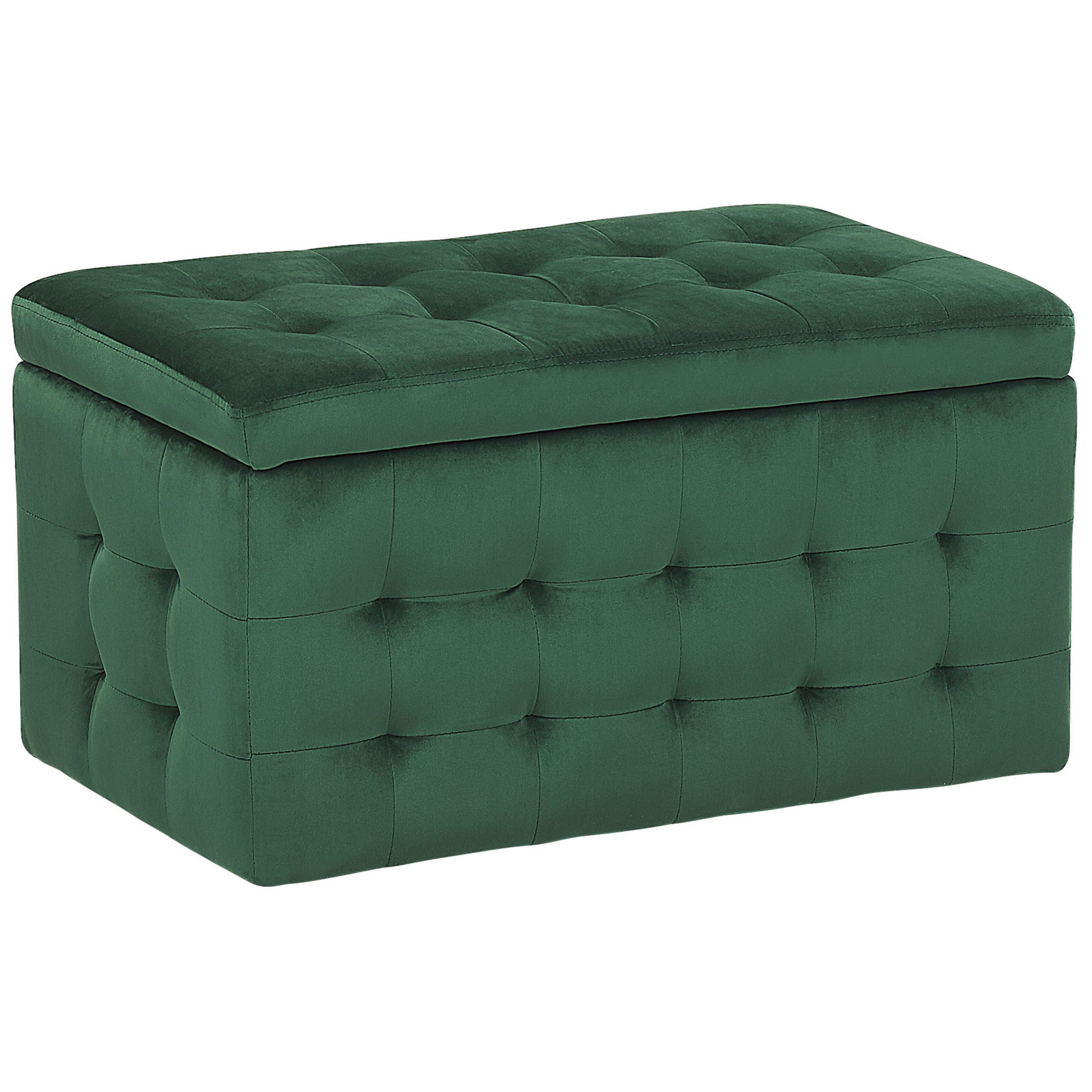 Hocker fluweel donkergroen MICHIGAN