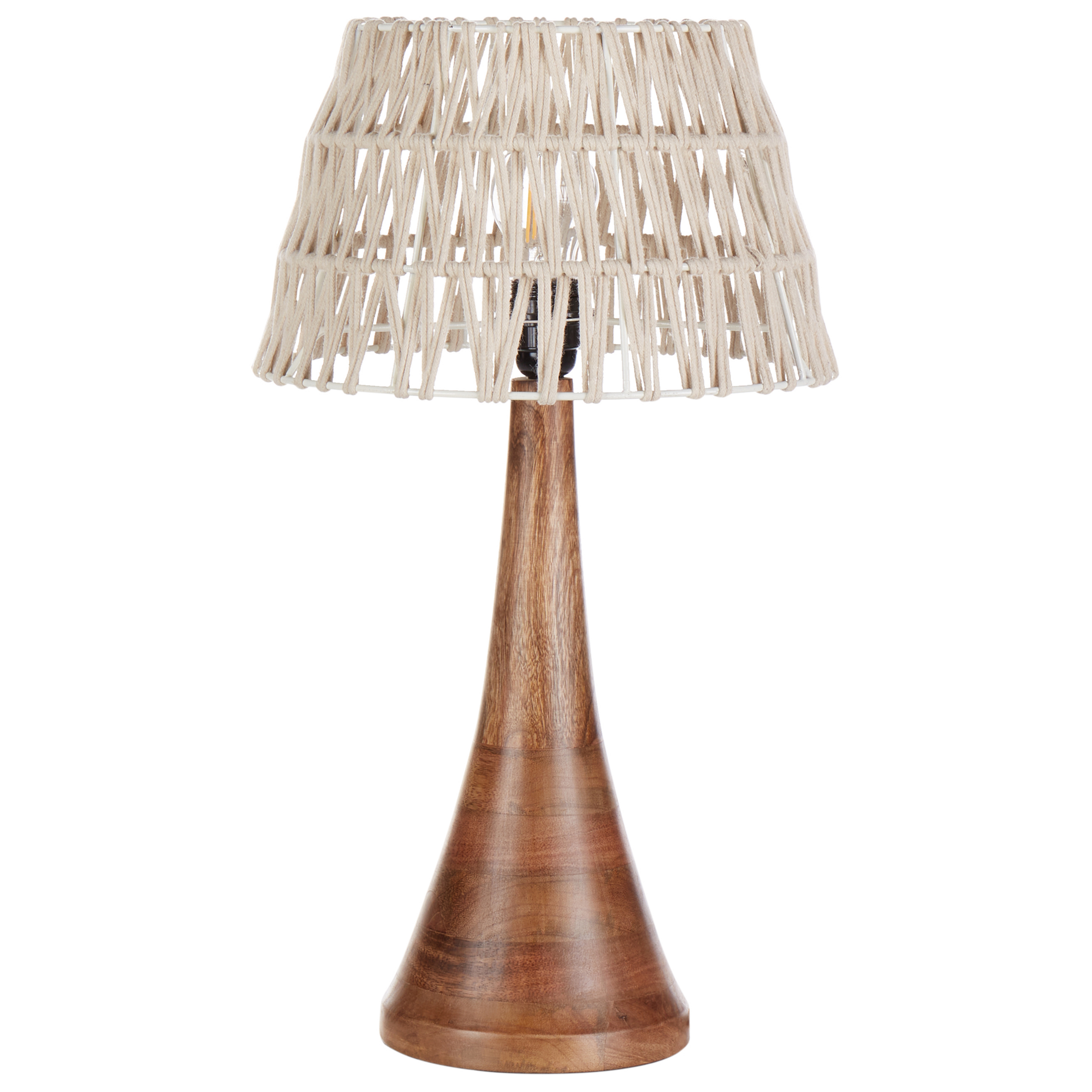 Tafellamp mangohout beige PELLEJAS