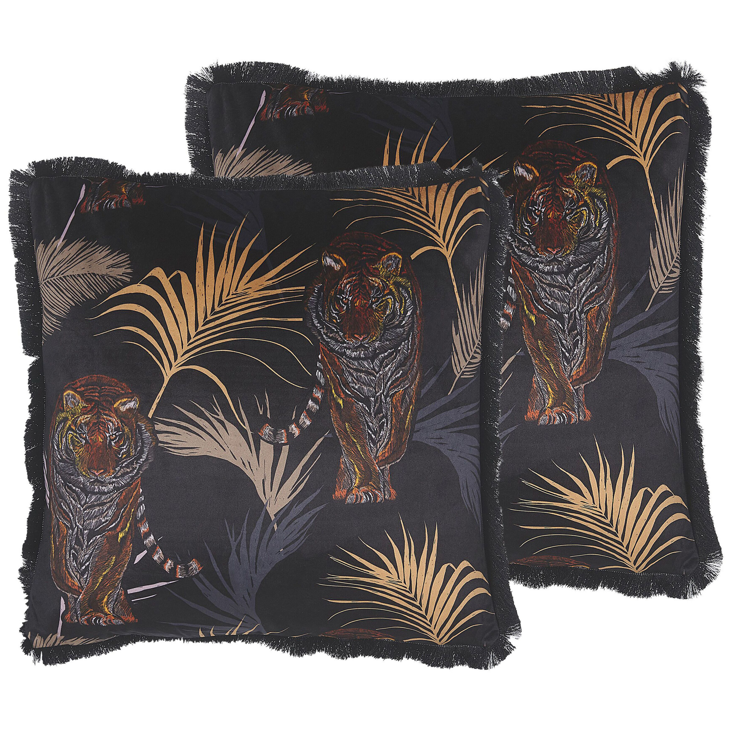 Set van 2 kussens Zwart RAMTEK 45 x 45 cm