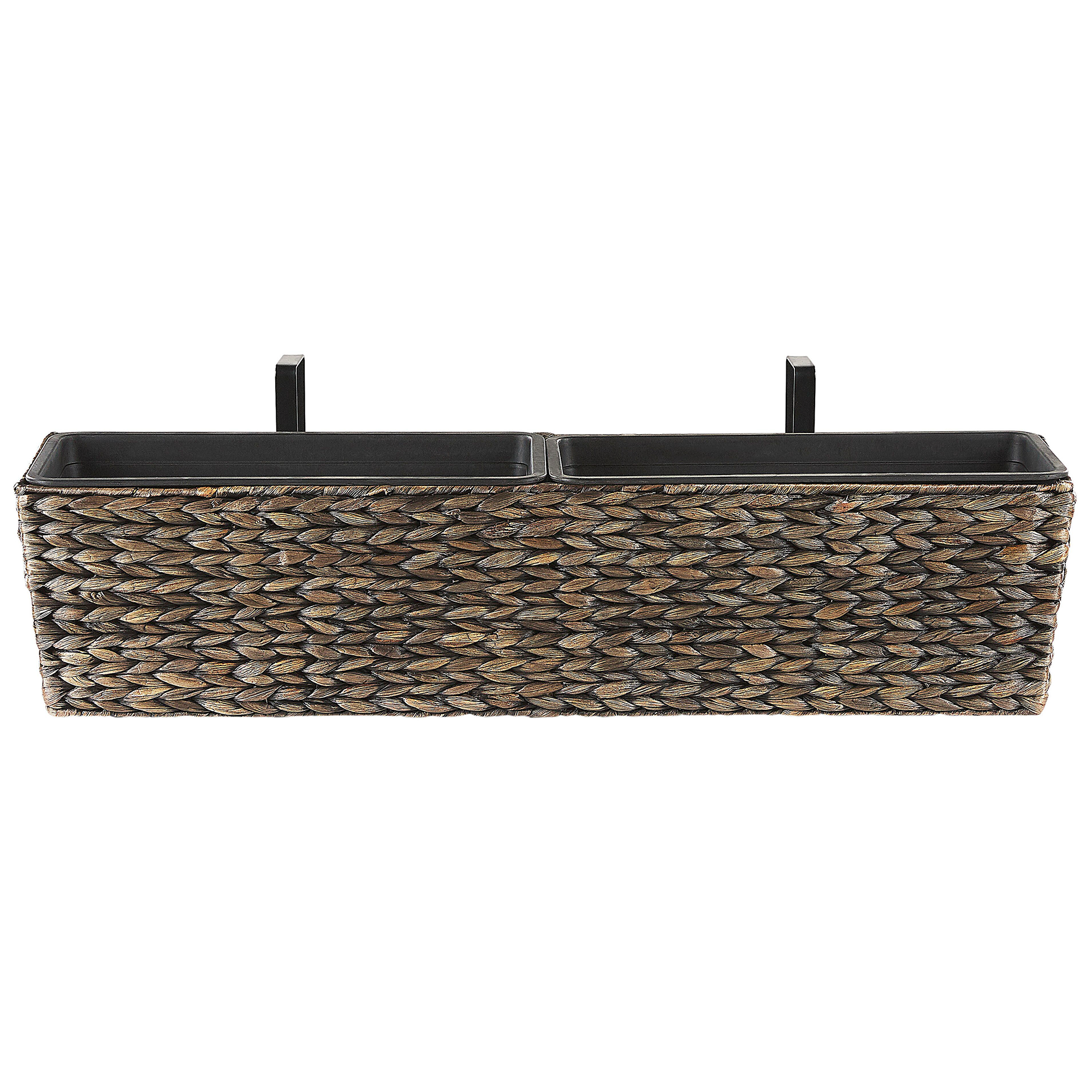 Bloembak bruin 80x20x18 cm KAWALA