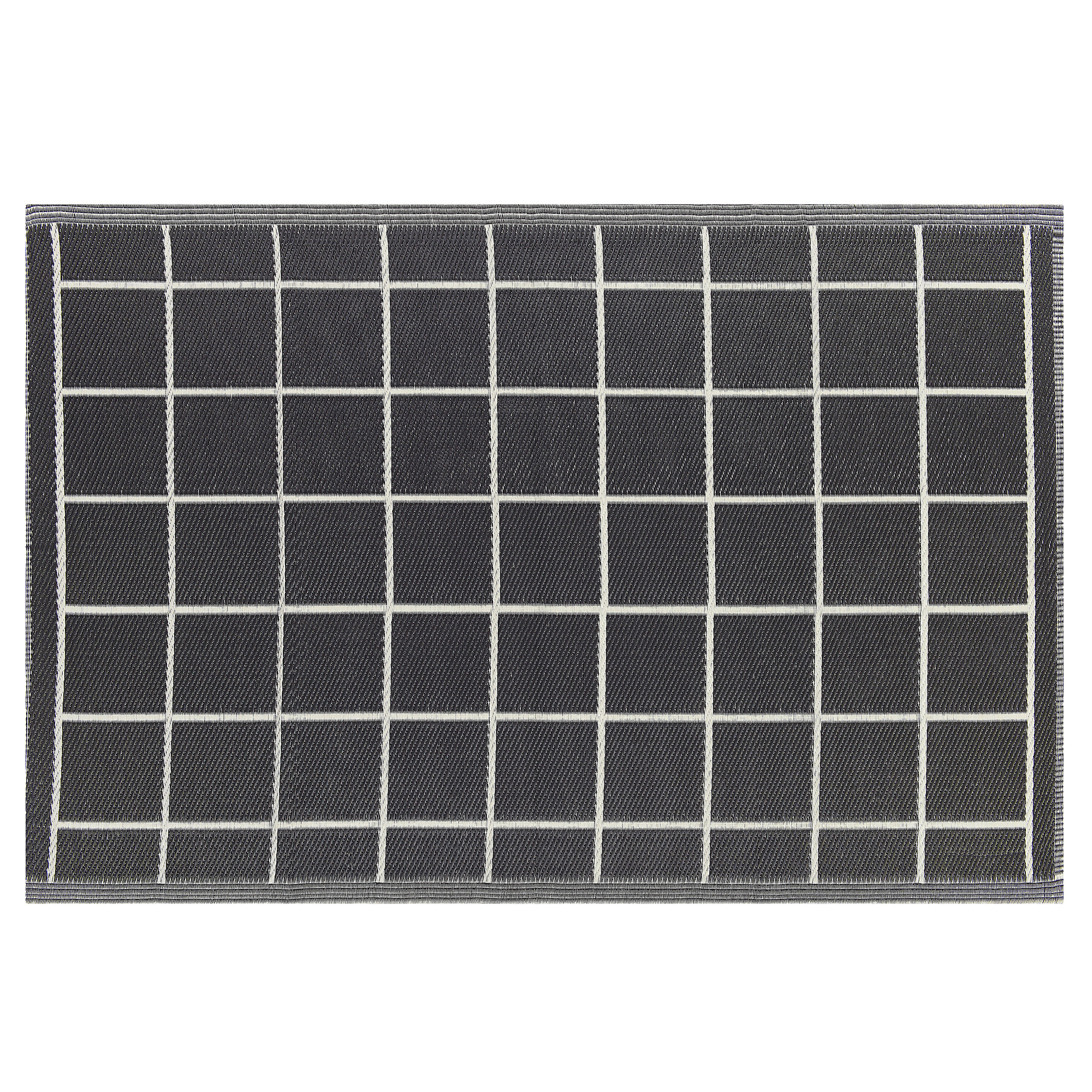 Vloerkleed polypropyleen zwart 120 x 180 cm RAMPUR