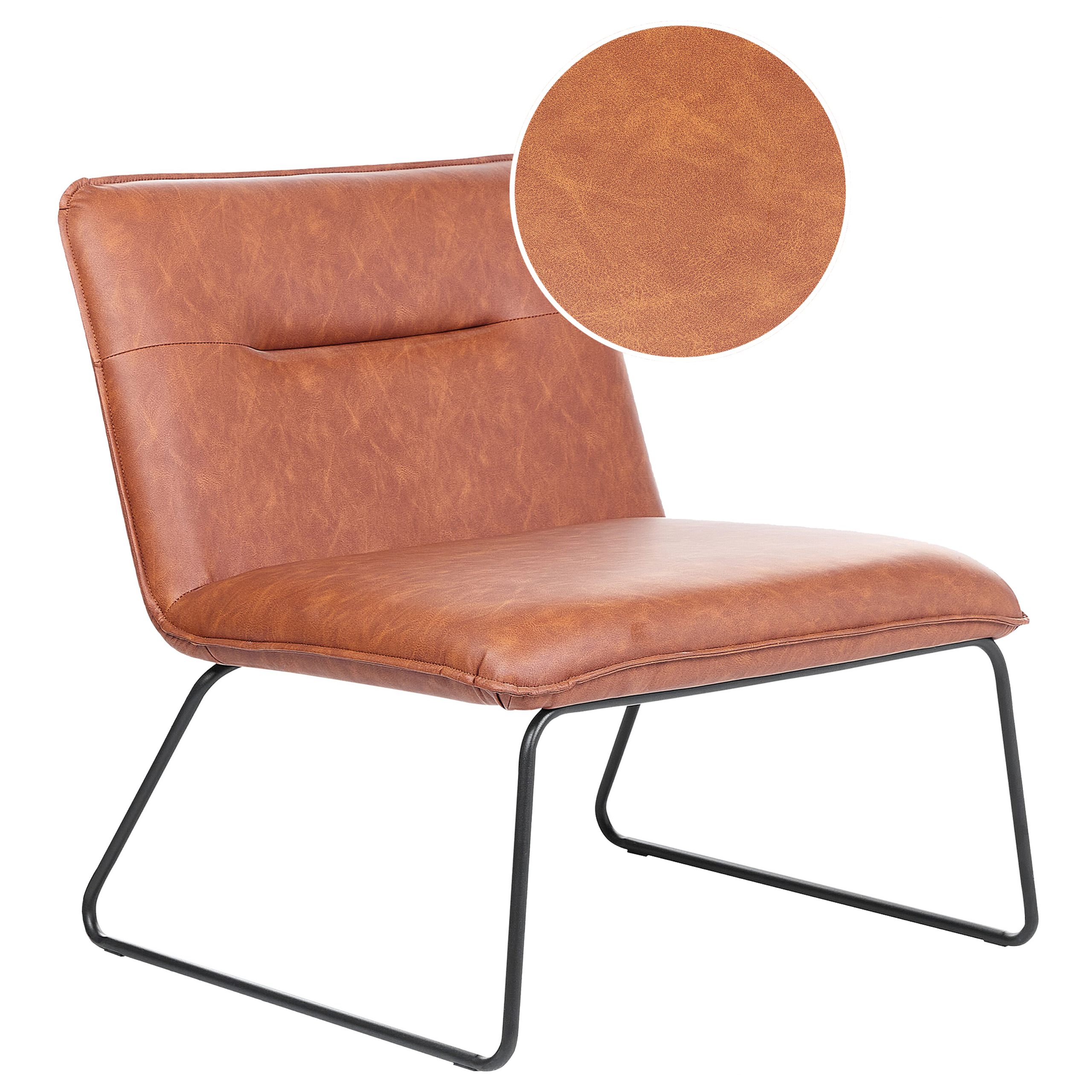 Fauteuil Kunstleer Bruin COTULLA