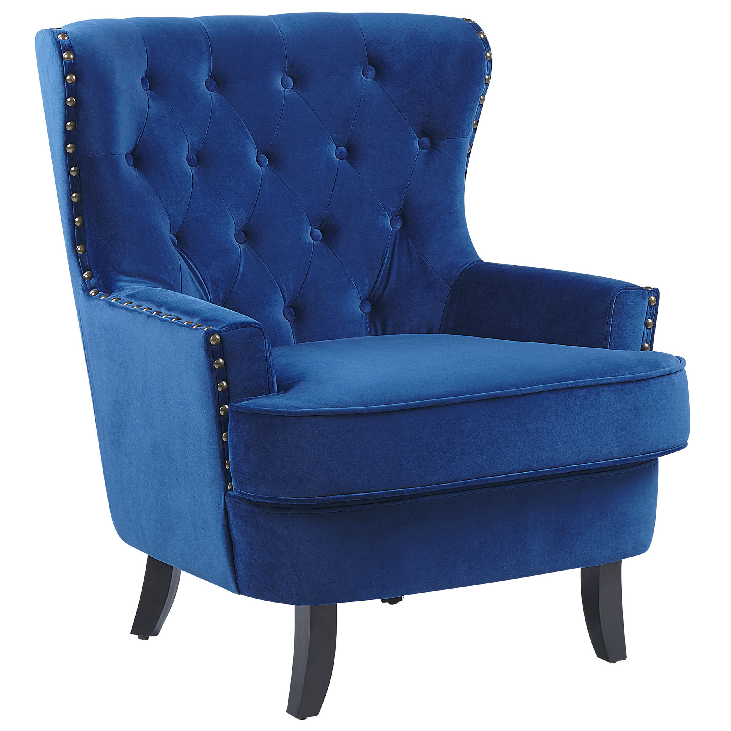 Fauteuil Fluweel Marineblauw VIBORG