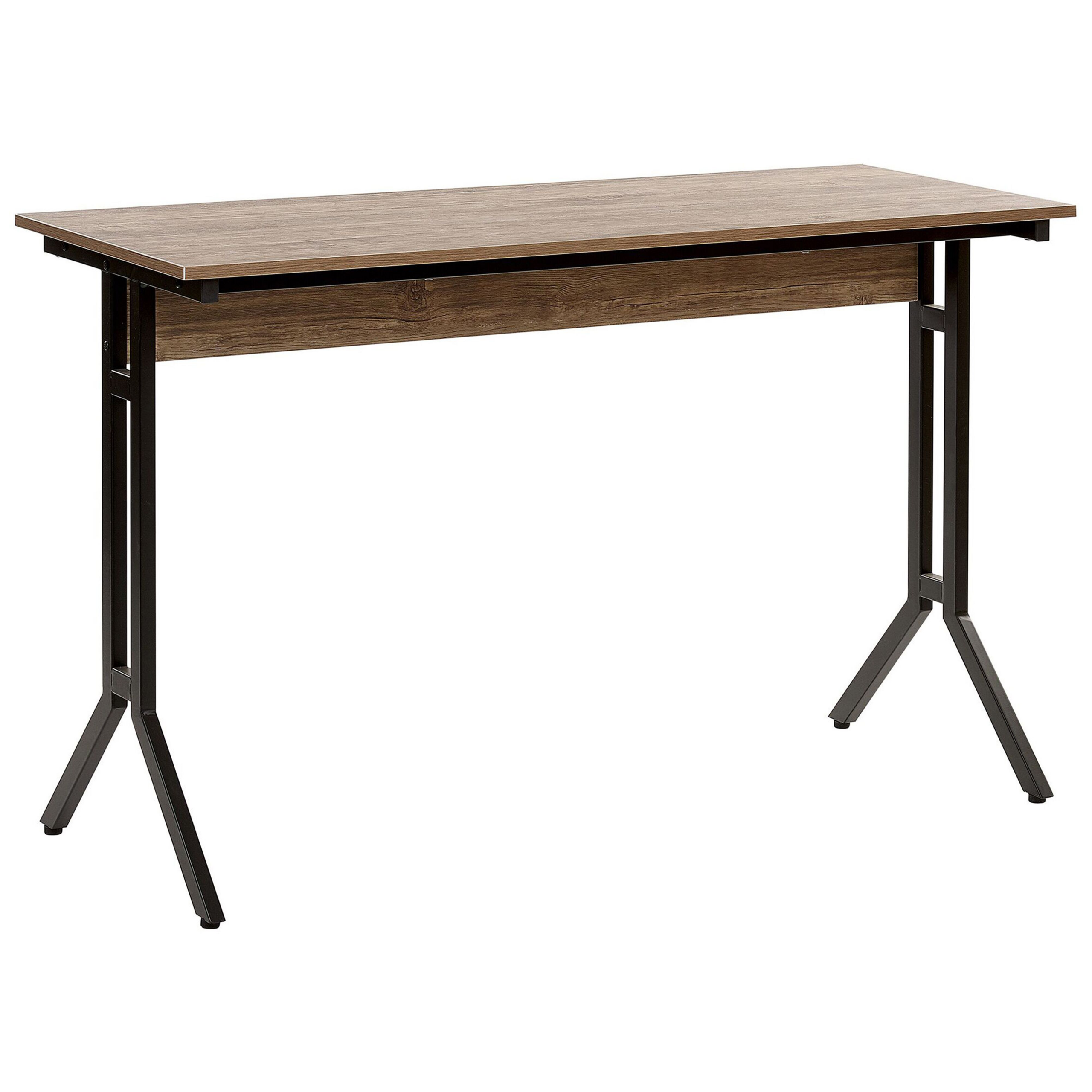 Bureau 120 x 48 cm Donkere houtkleur Taupe CREEK