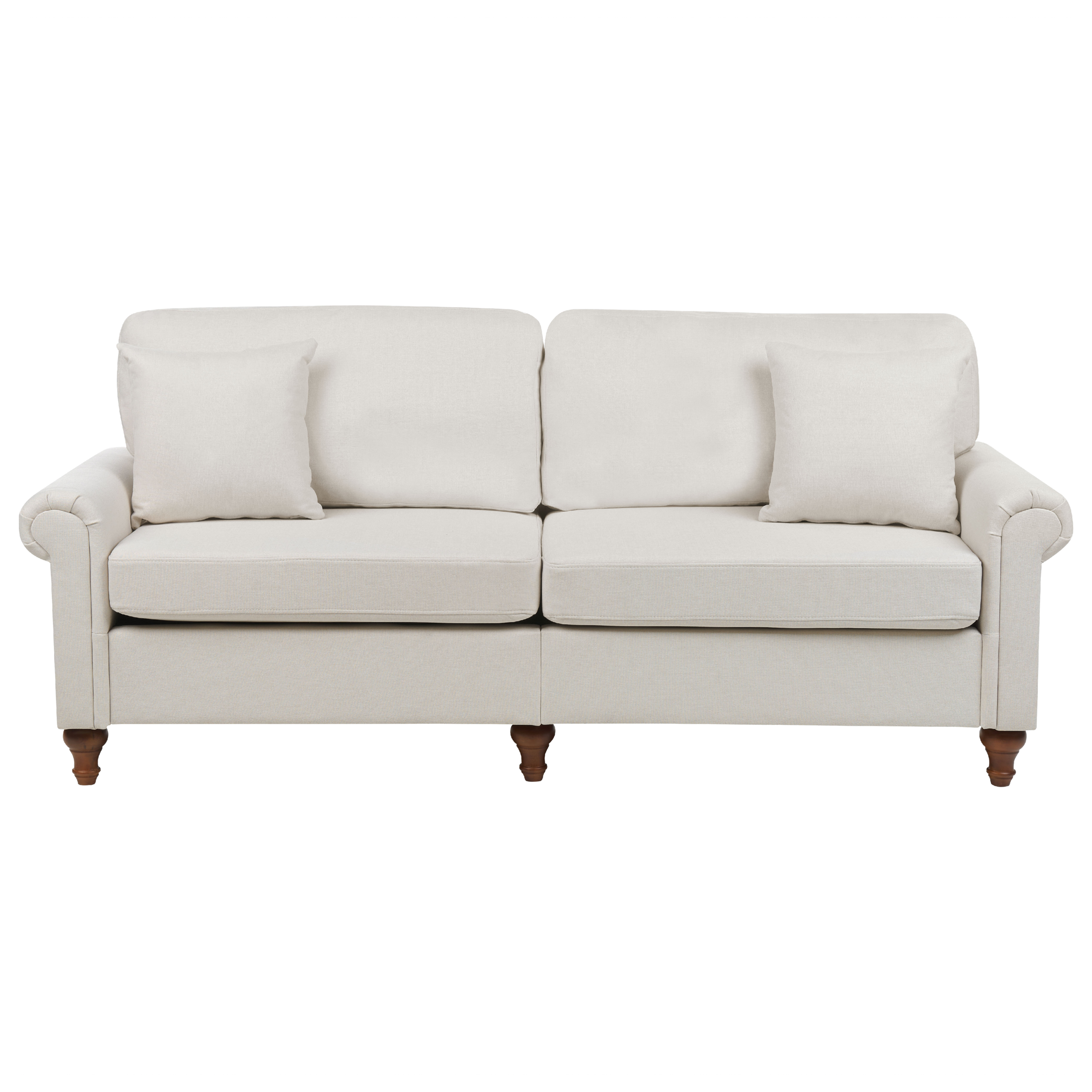 Driezitsbank stof beige GINNERUP