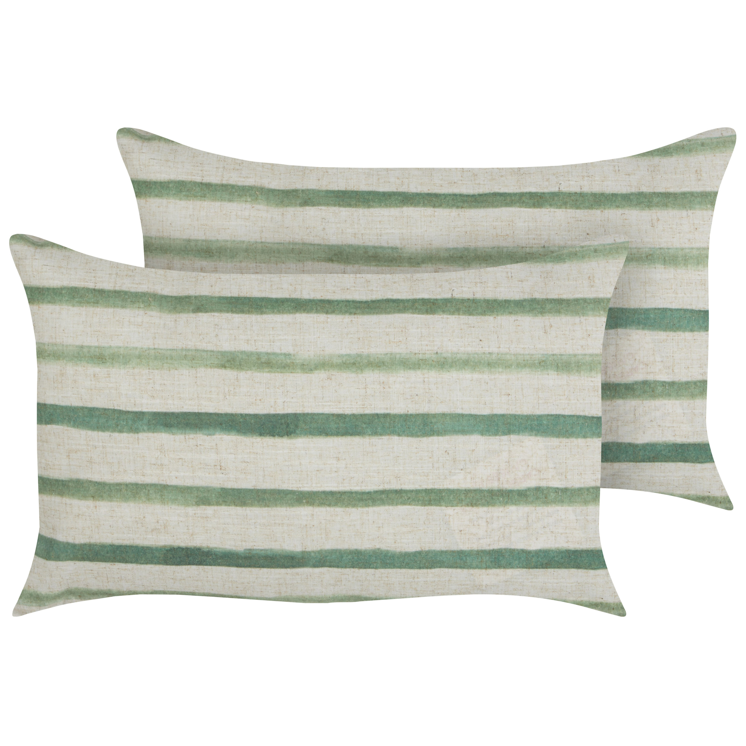 Set van 2 kussens Groen KAFRA 30 x 50 cm