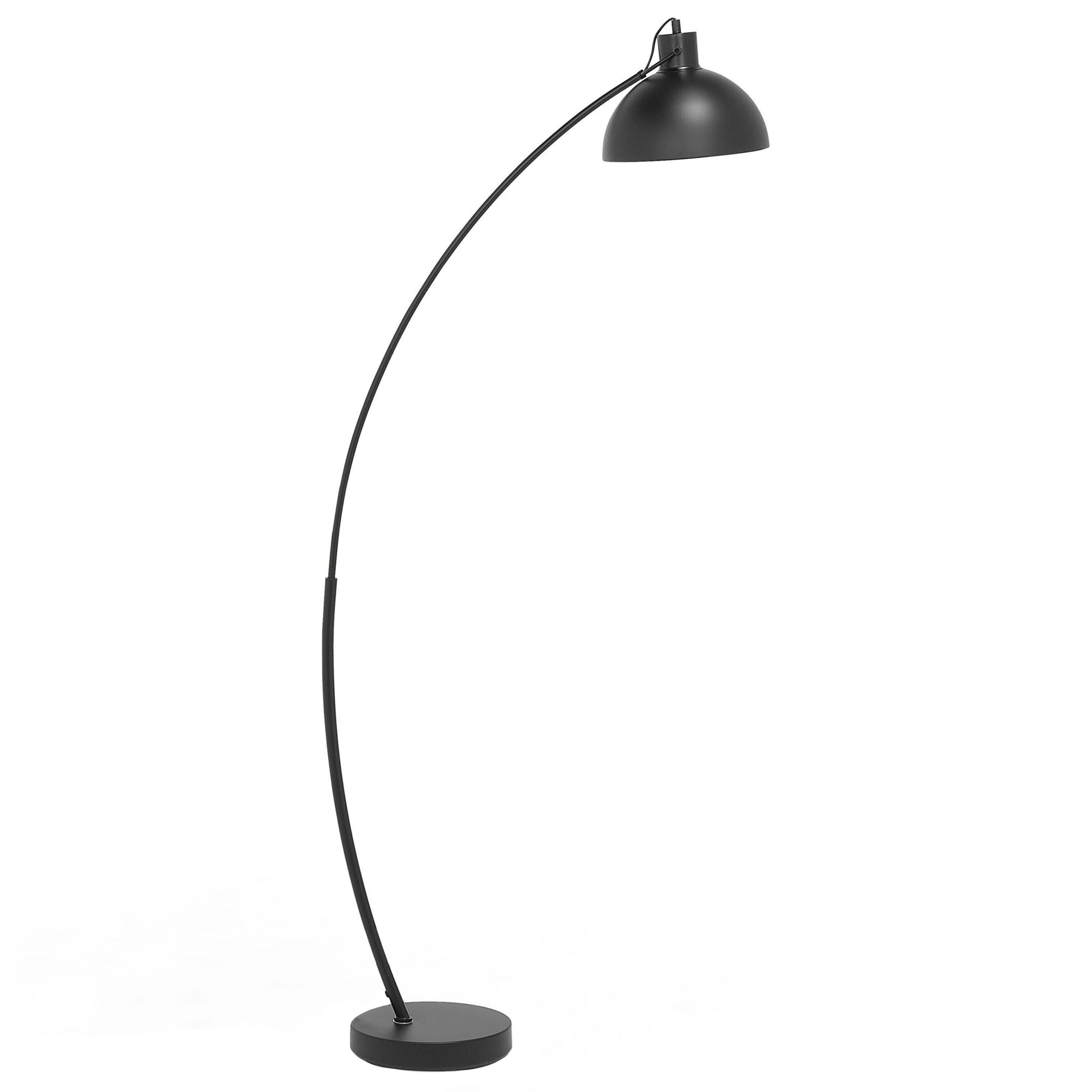 Beliani DINTEL - Staande lamp-Zwart-Metaal - Beliani DINTEL - Staande lamp-Zwart-Metaal -