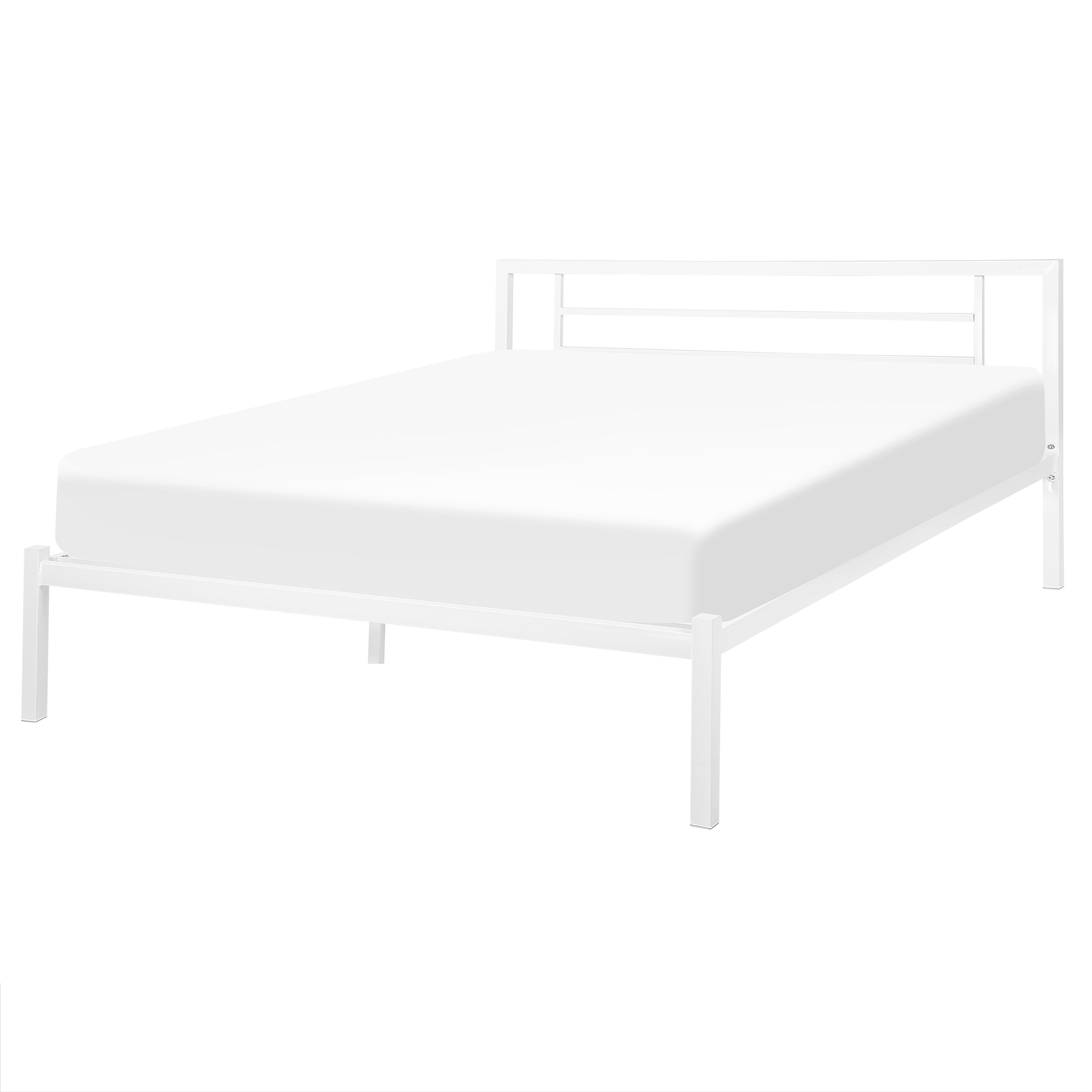 Bed metaal wit 160 x 200 cm CUSSET