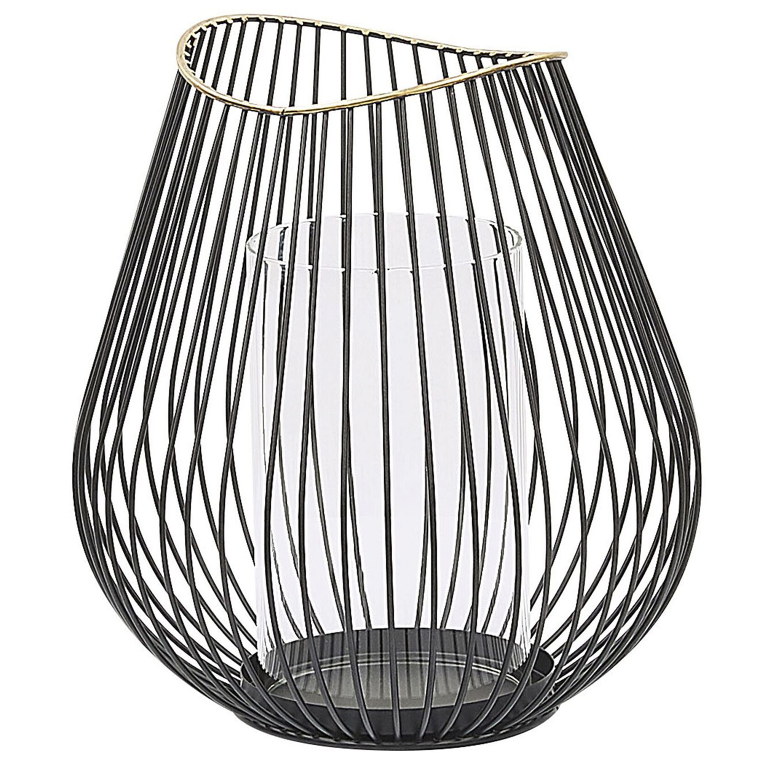 Lantaarn zwart 22 cm THURSTON