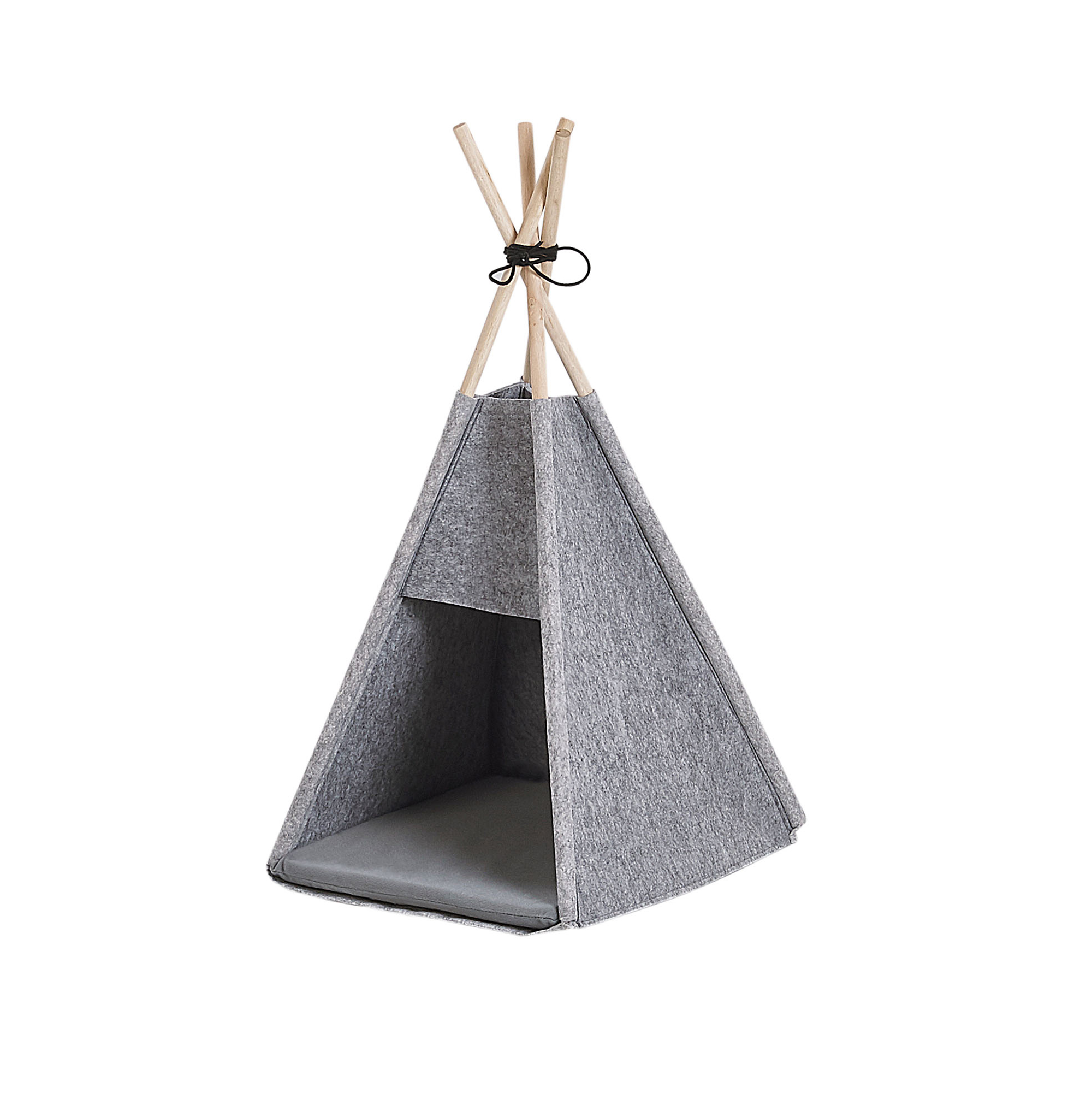 Huisdiertent vilt lichtgrijs 35 x 40 cm ULUBEY