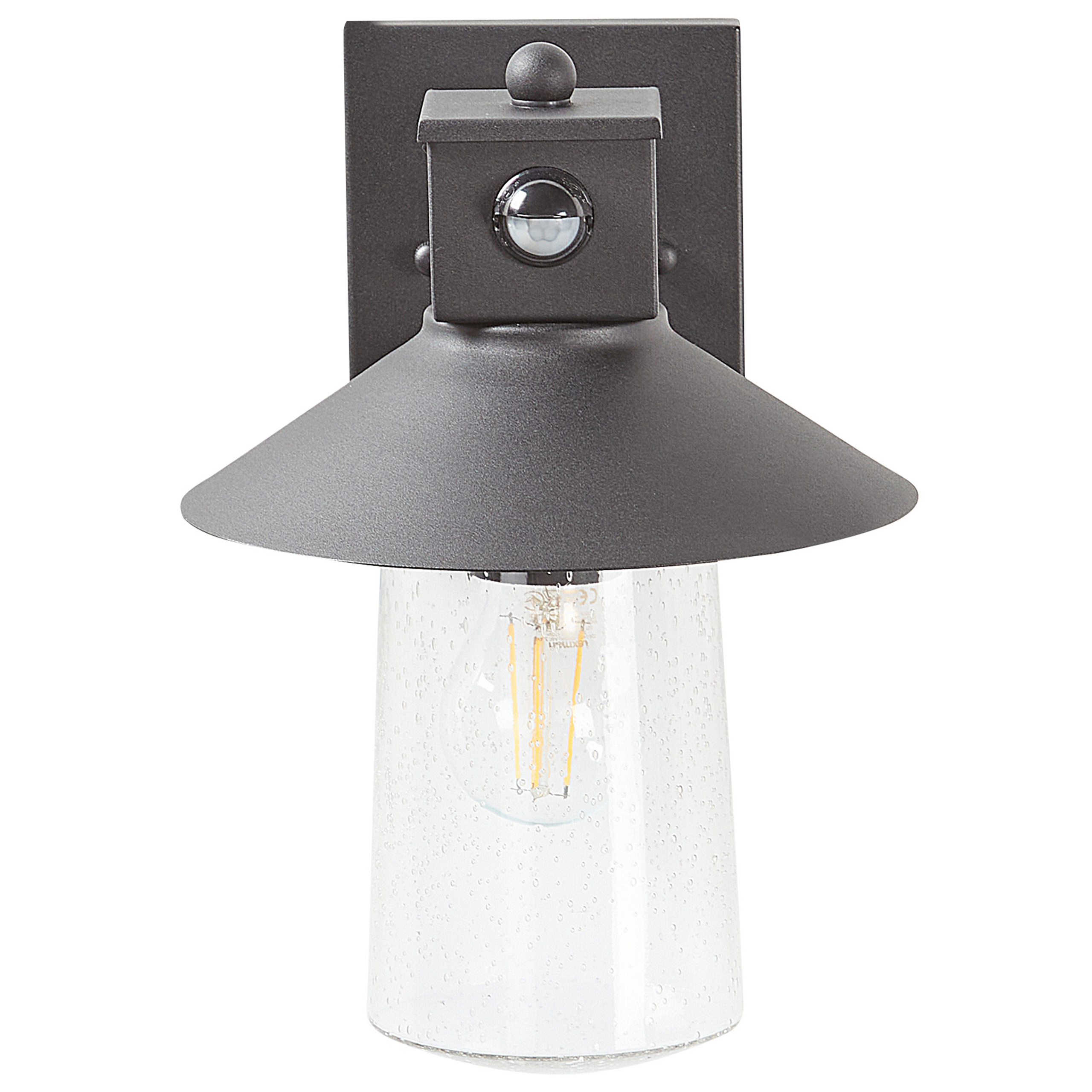 Wandlamp met bewegingssensor zwart 23 x 30 cm GOODIE