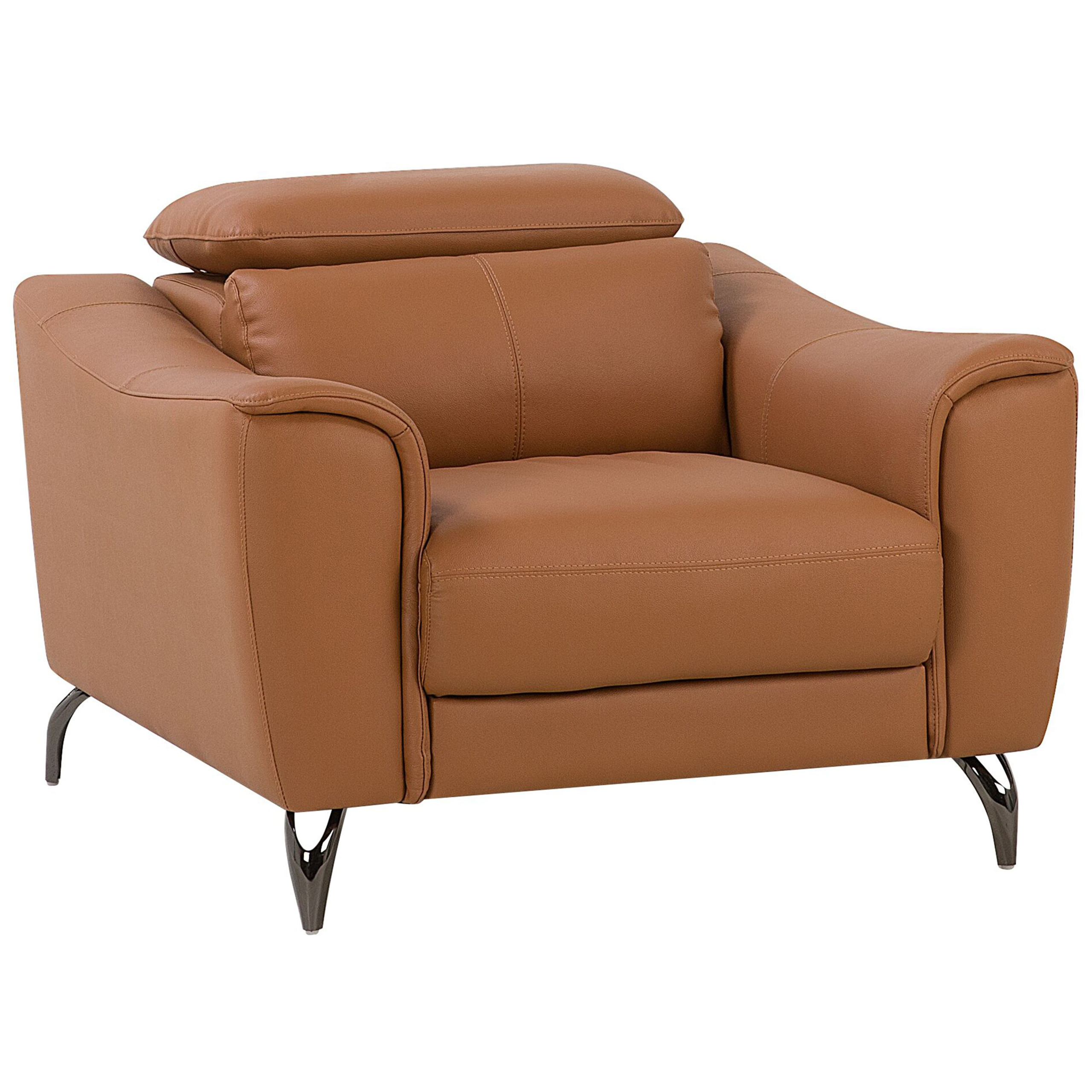Fauteuil Leer Bruin NARWIK