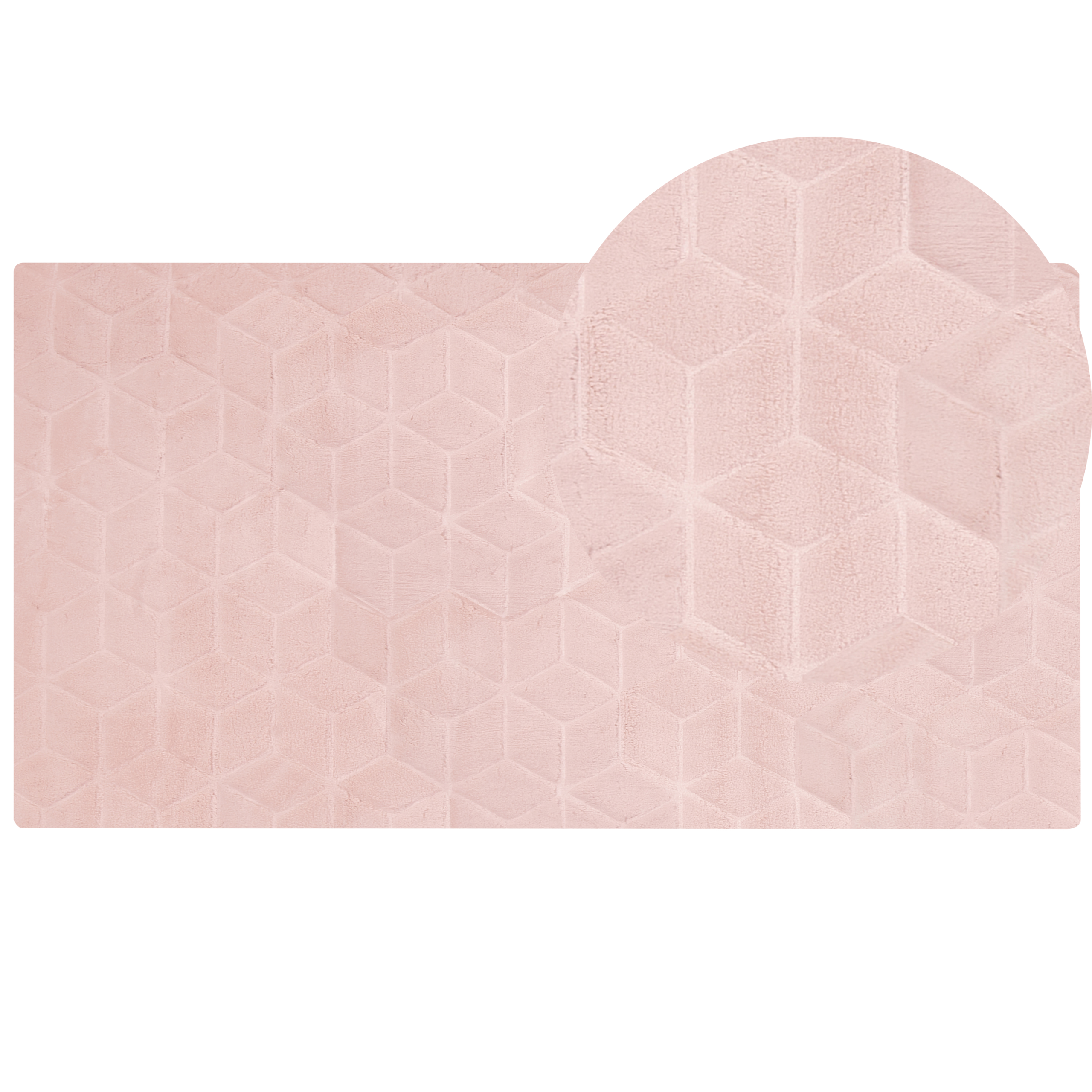 Vloerkleed kunstbont roze 80 x 150 cm THATTA