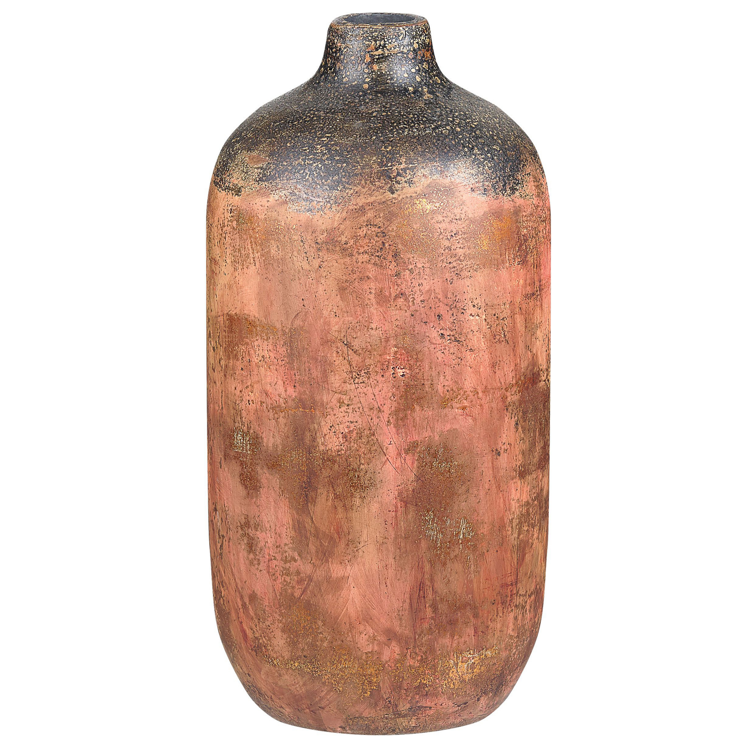 Terracotta Bloemenvaas 53 cm Koper Zwart SARAGOSSA