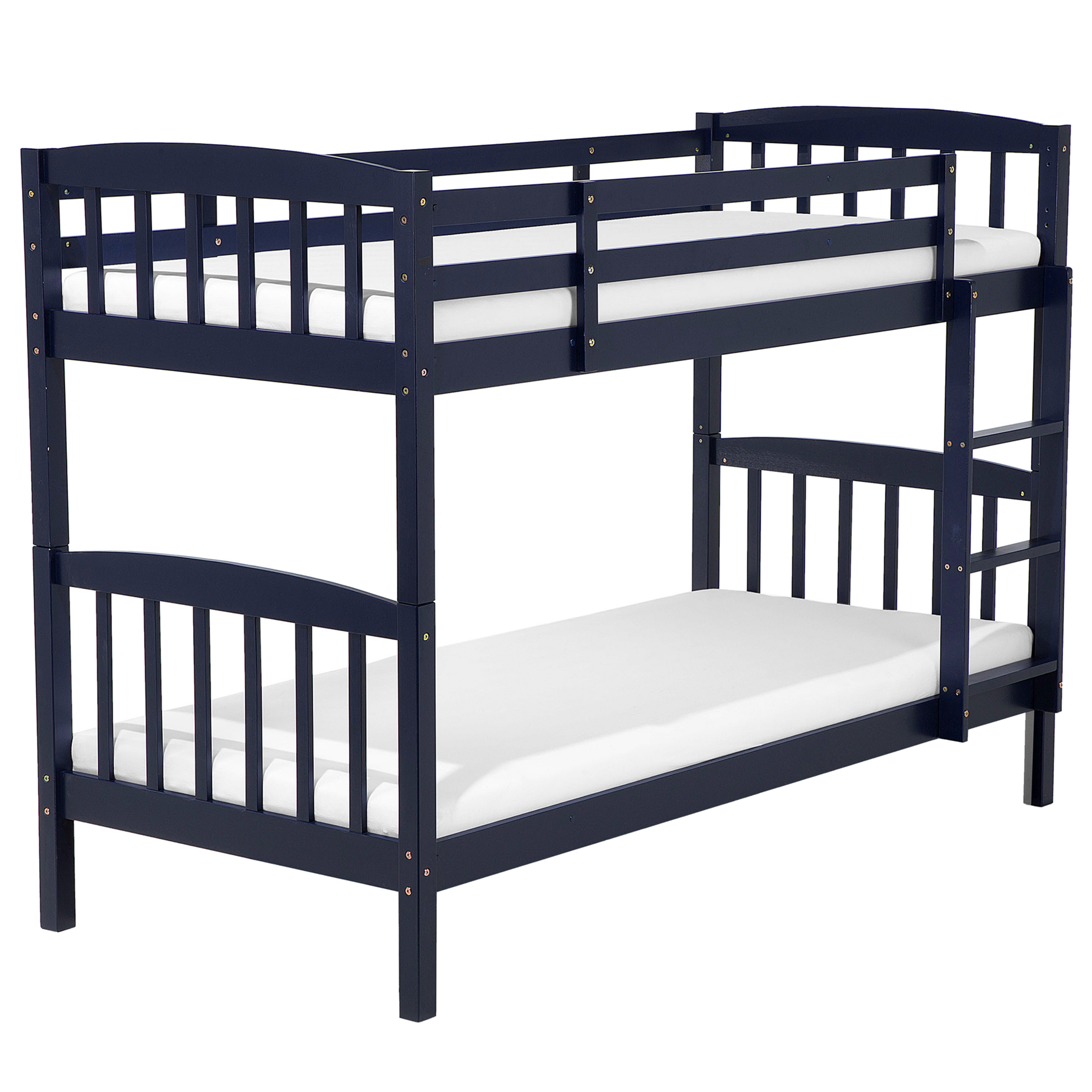 Stapelbed hout donkerblauw 90 x 200 cm REVIN