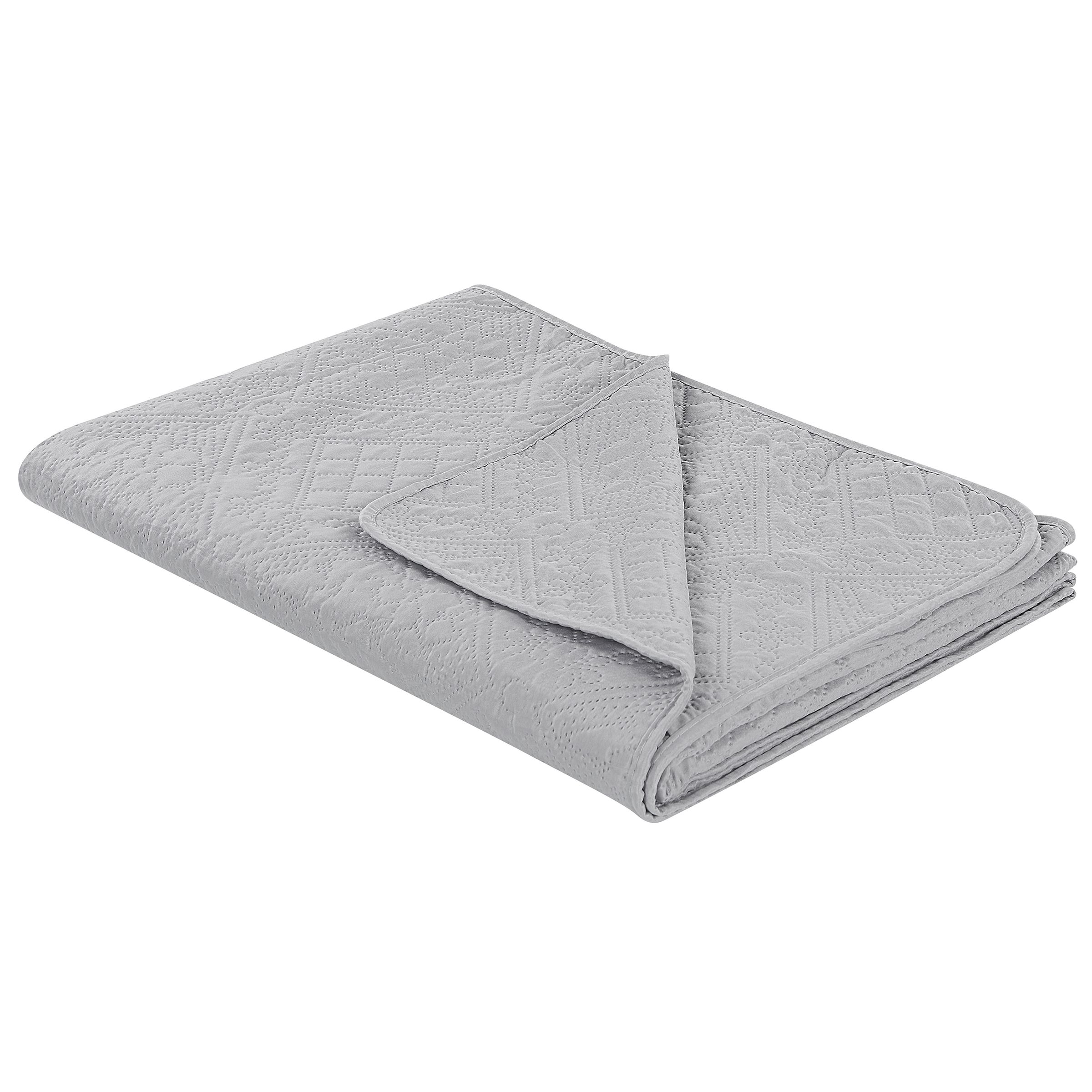 Bedsprei grijs 160 x 220 cm ALAMUT
