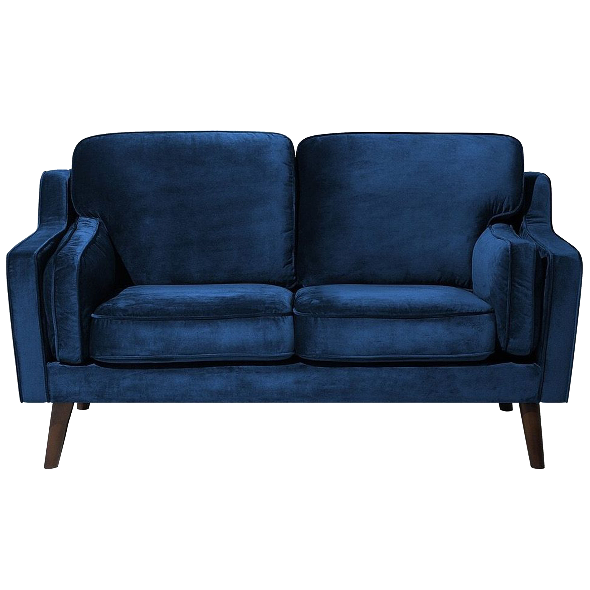 Tweezitsbank fluweel donkerblauw LOKKA