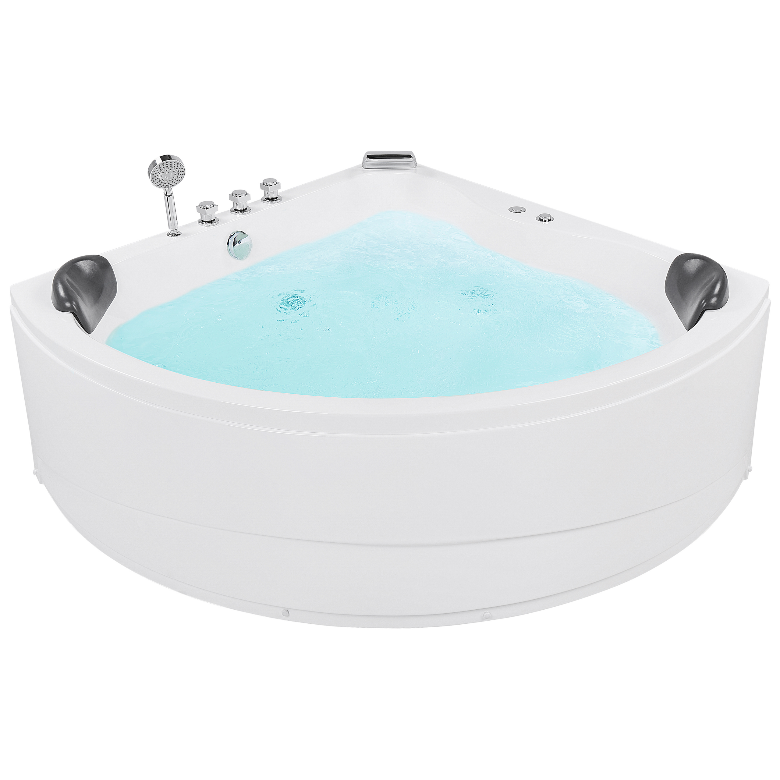 Hoekbad whirlpool LED wit 197 x 140 cm BARACOA