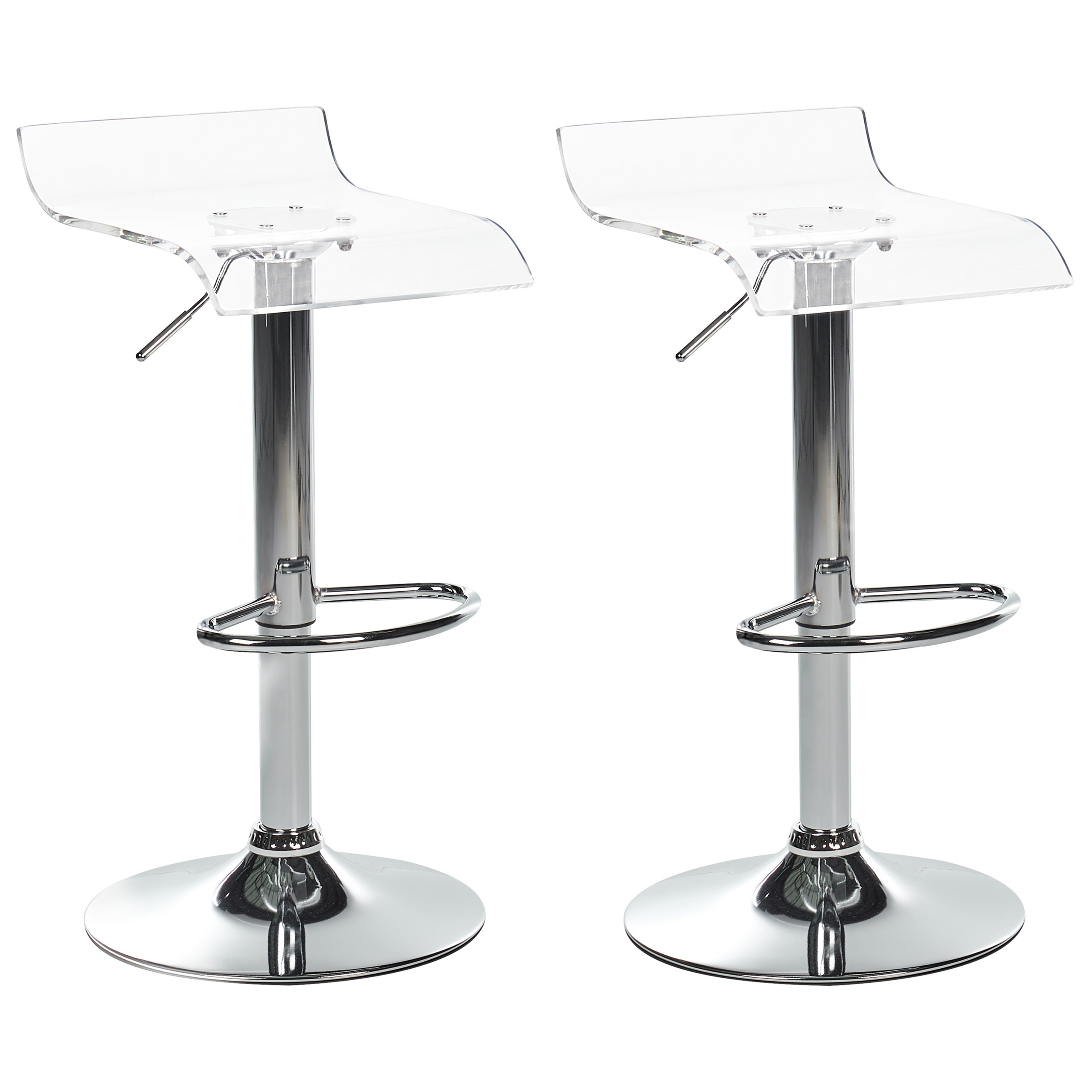 Draaikruk Set van 2 Transparant NEUM