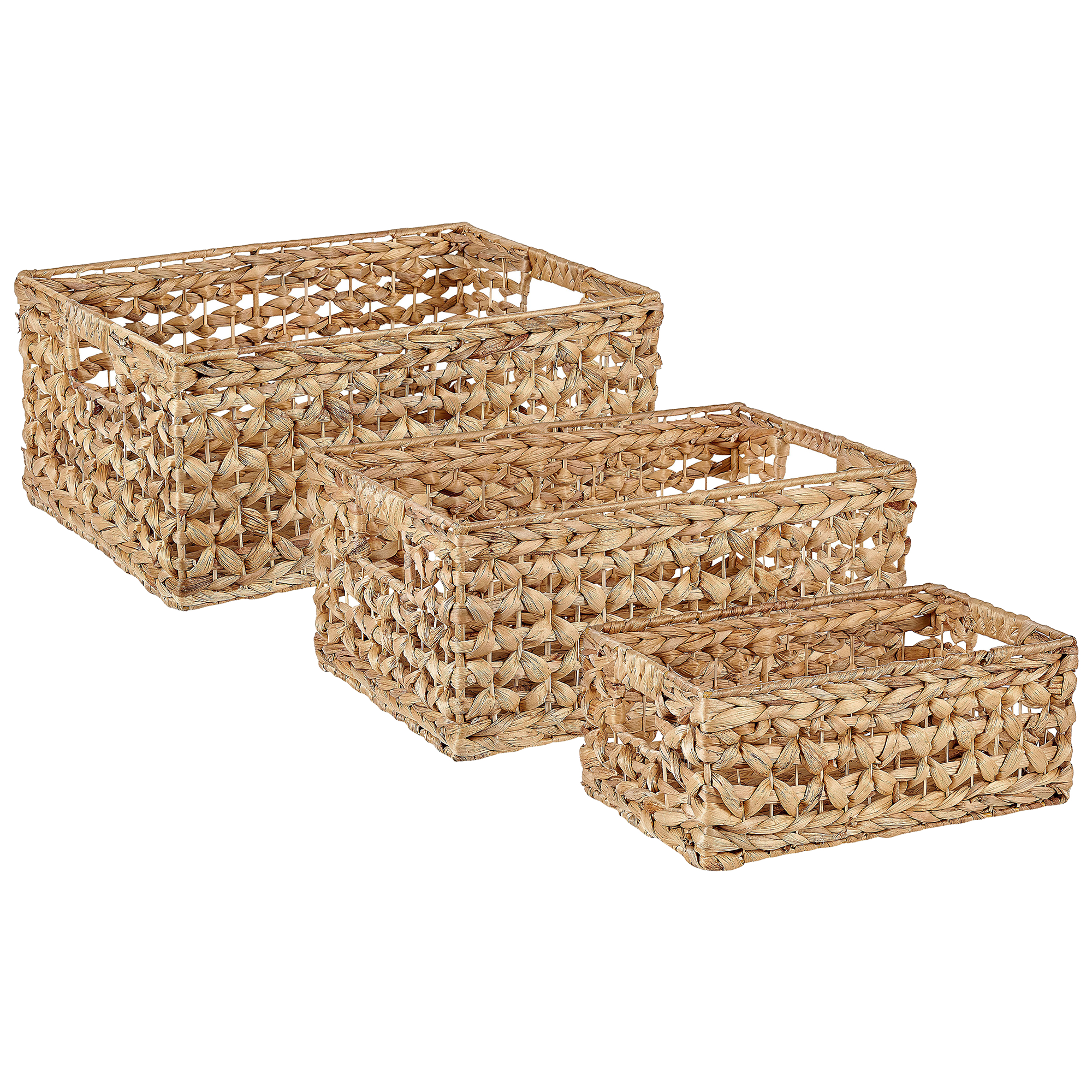 Mand set van 3 naturel MINNOW