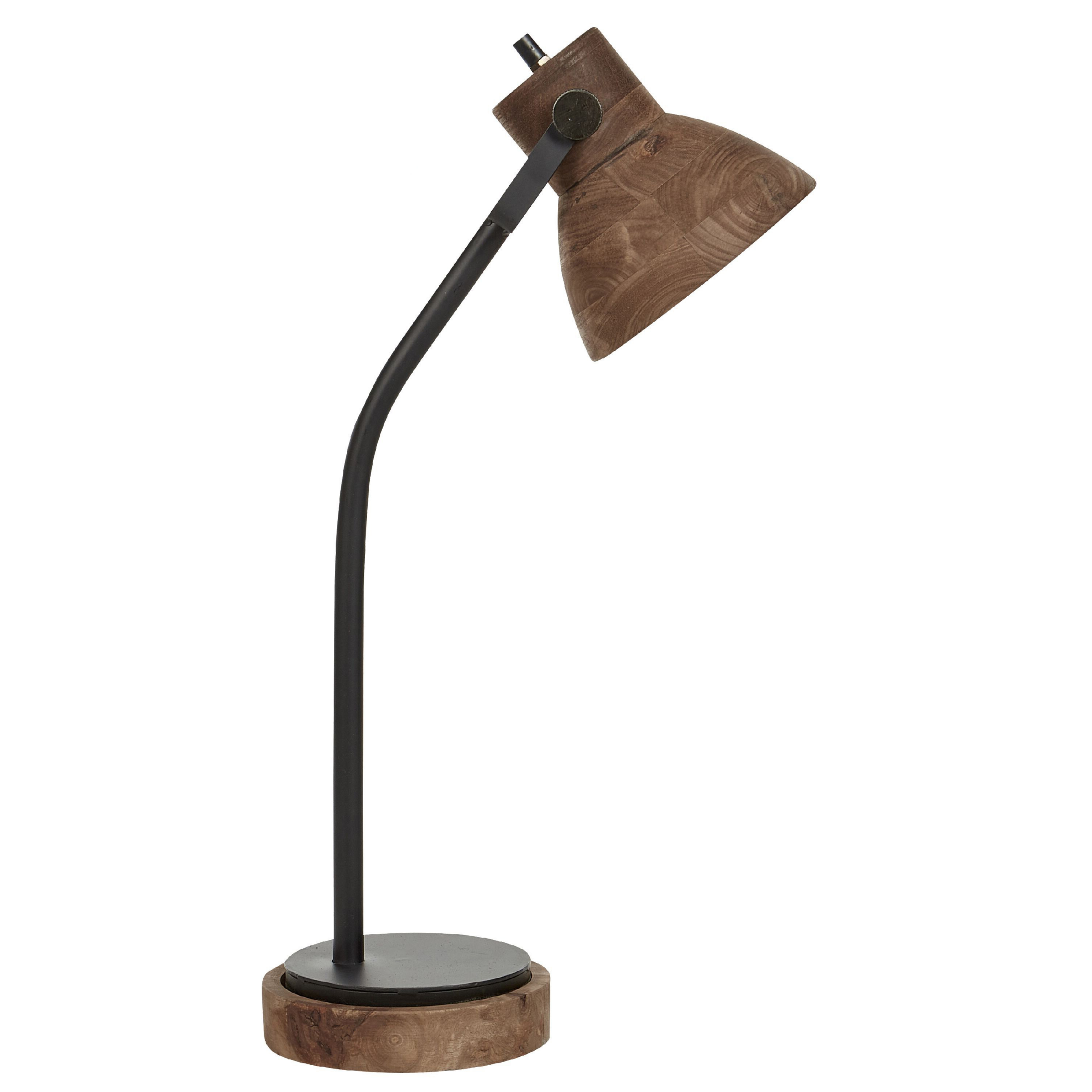 Bureaulamp mangohout donker KOLAR