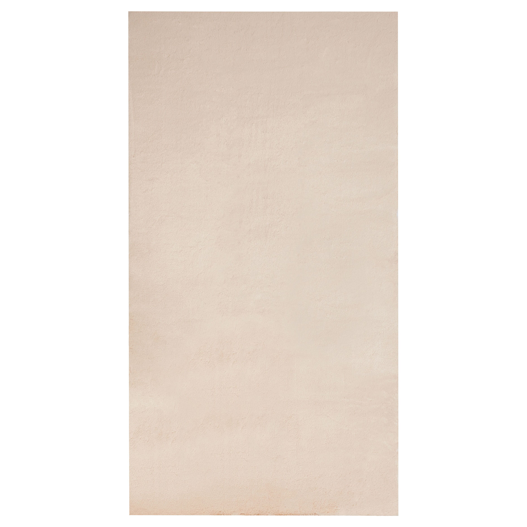 Vloerkleed kunstbont beige 80 x 150 cm MIRPUR