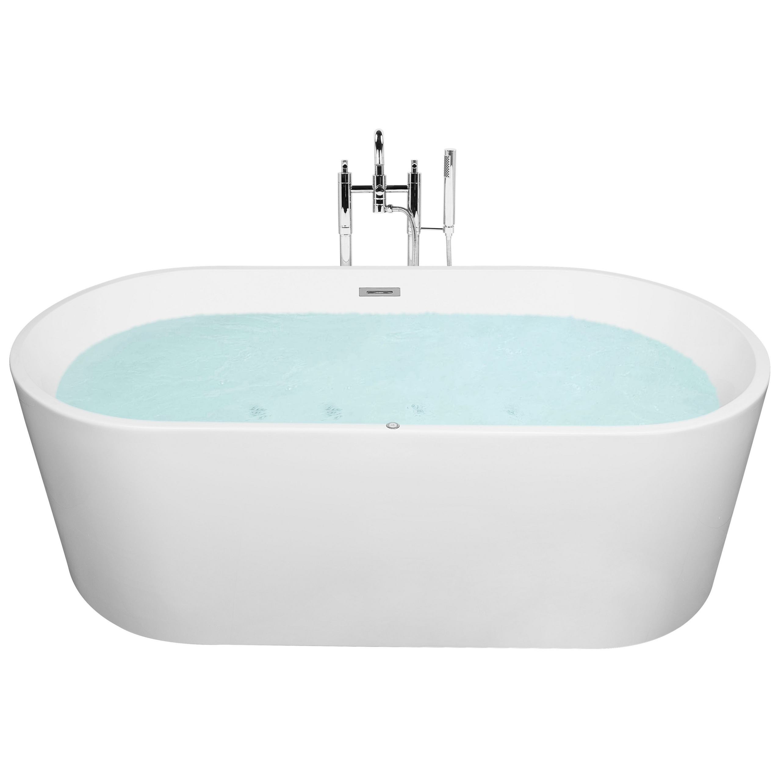 Badkuip vrijstaand whirlpool LED wit 170 x 80 cm HAVANA