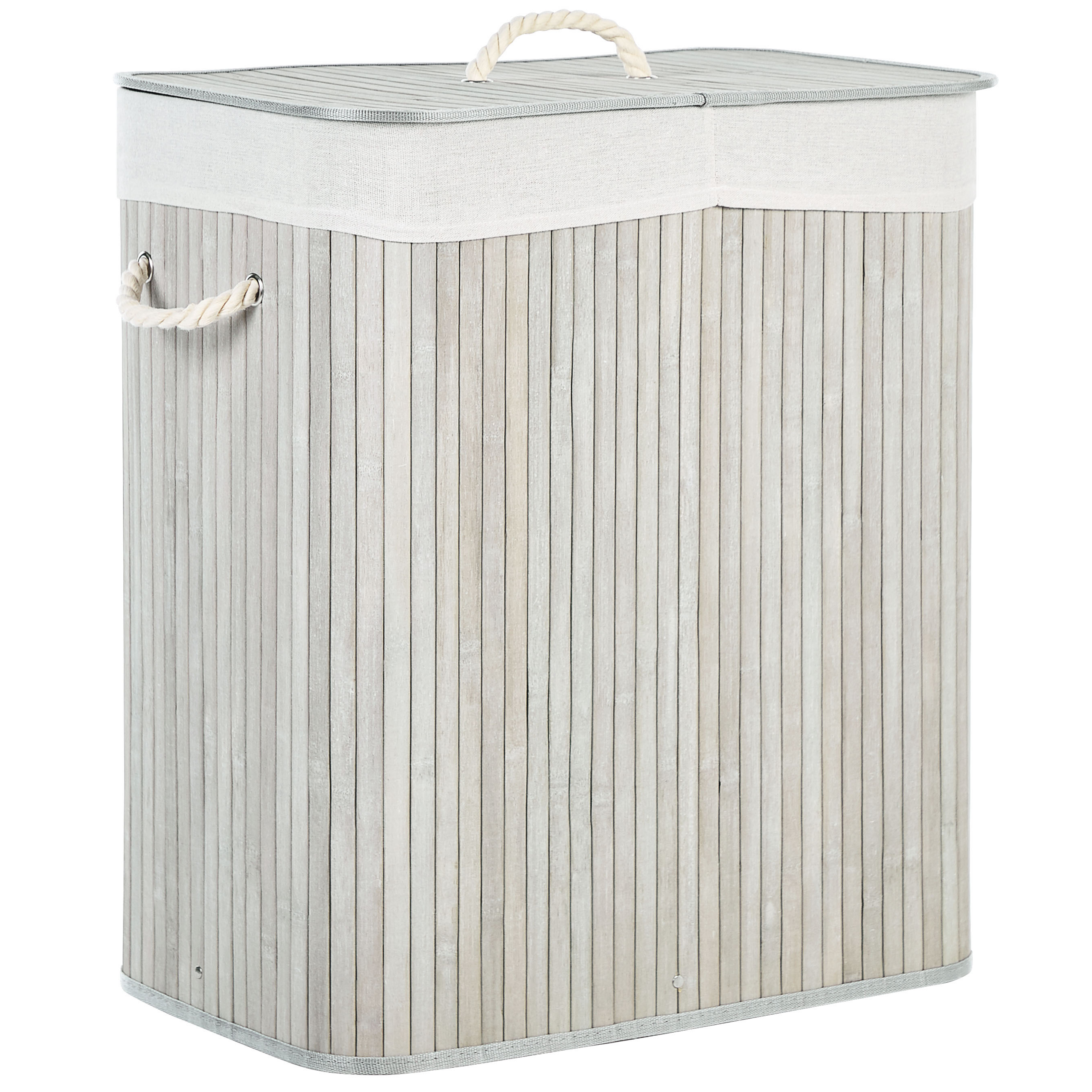 Wasmand bamboe grijs 60 cm KANDY