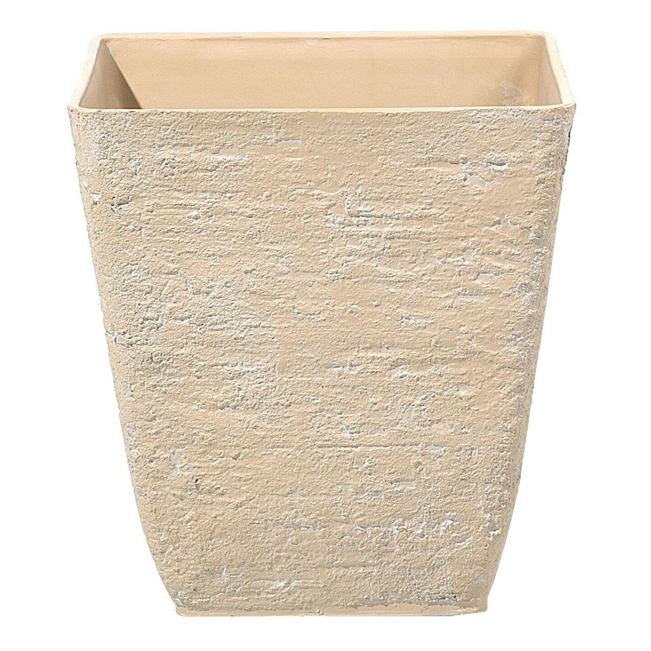 Bloempot beige 39x39x43 cm DELOS