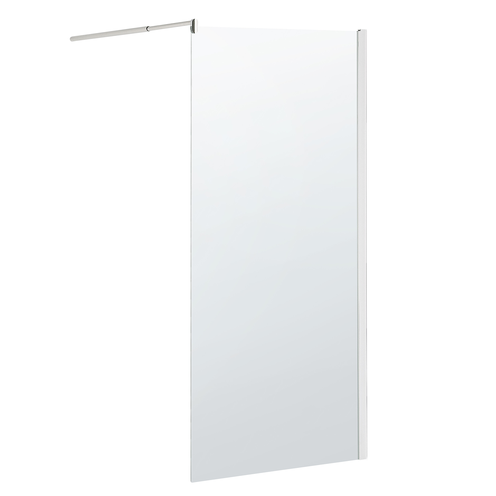 Douchescherm 100 x 190 cm Zilver AHAUS