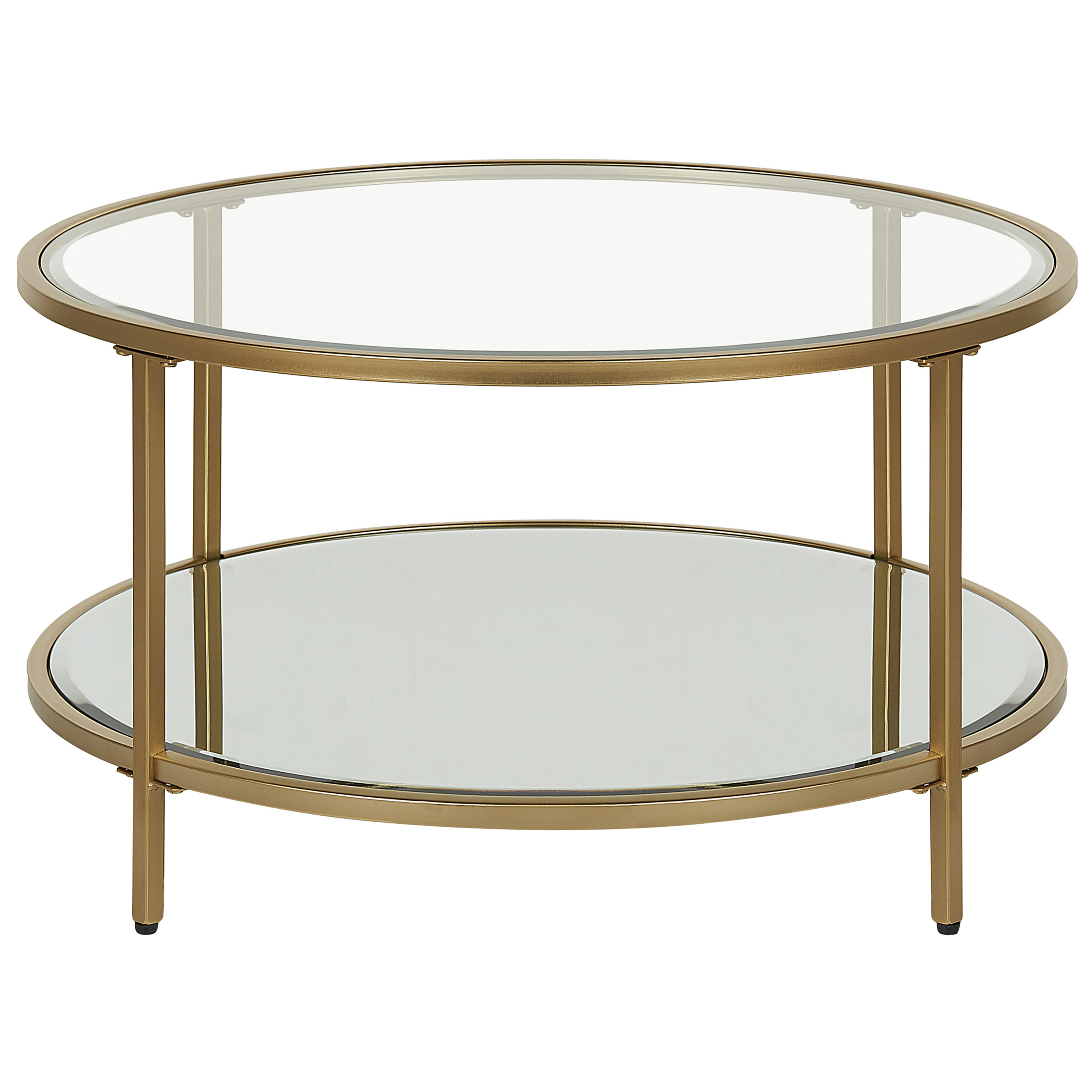 Salontafel Veiligheidsglas Spiegeleffect Goud BIRNEY