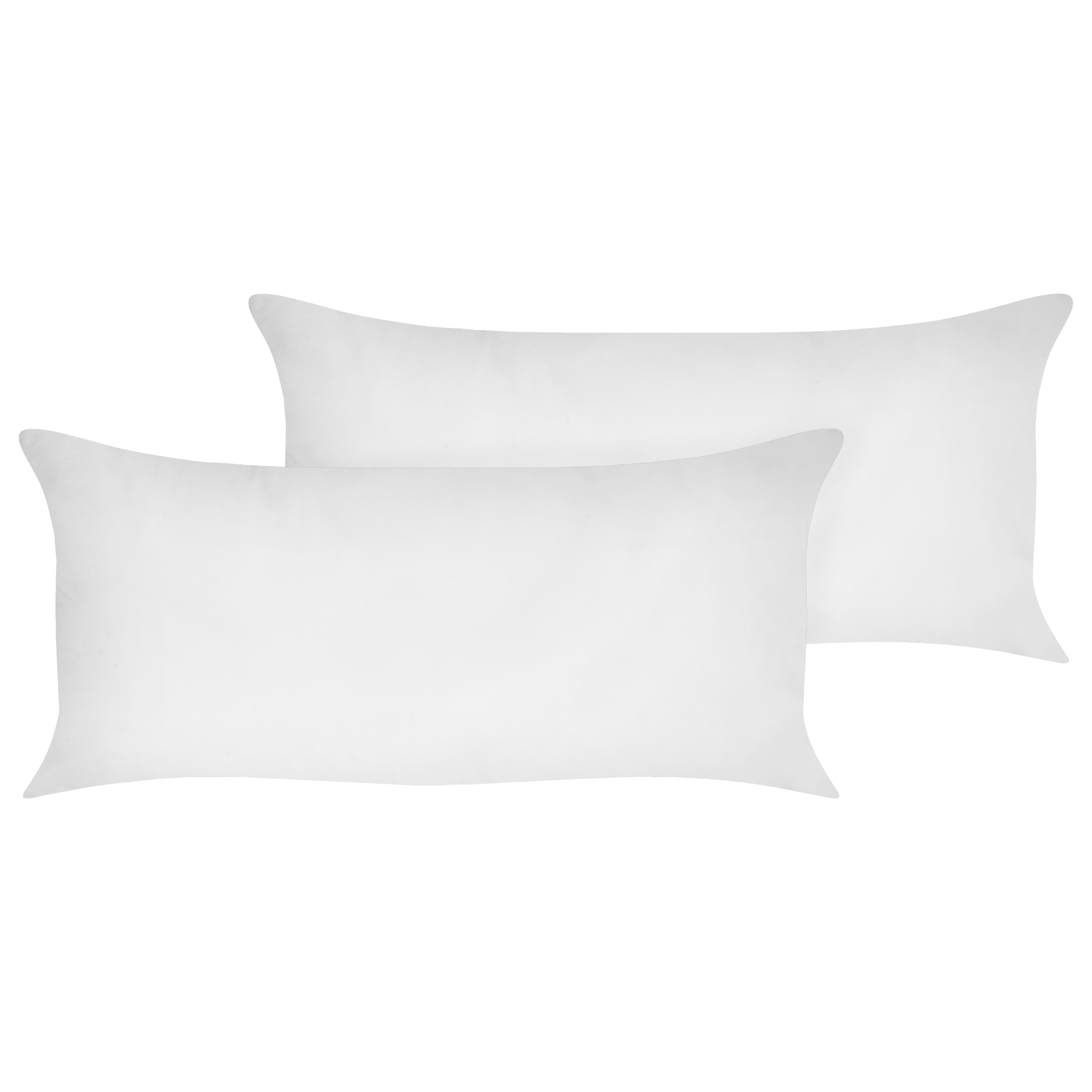 Hoofdkussen set van 2 polyester laag 40 x 80 cm TRIGLAV