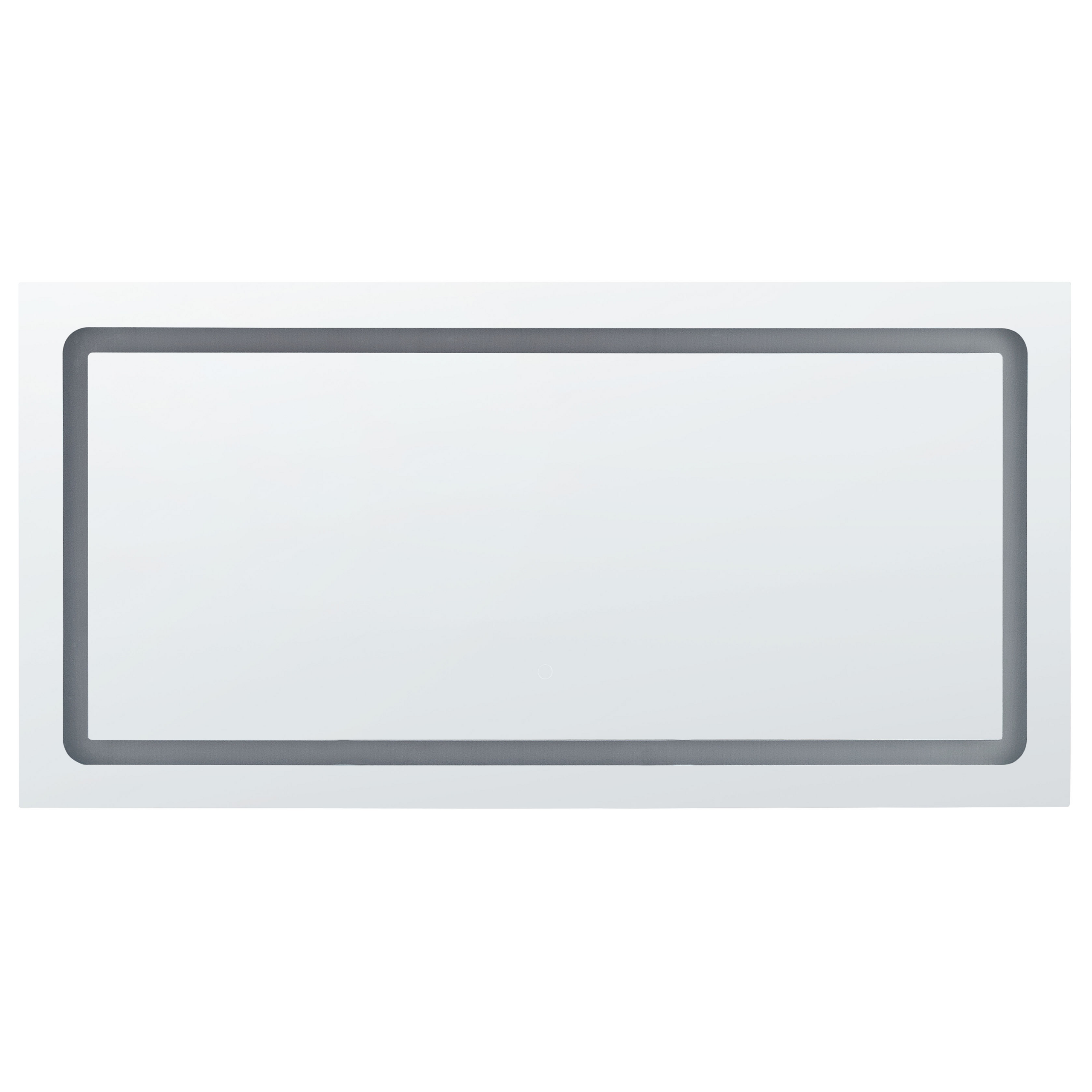 Wandspiegel met LED zilver 120 x 60 cm BENOUVILLE