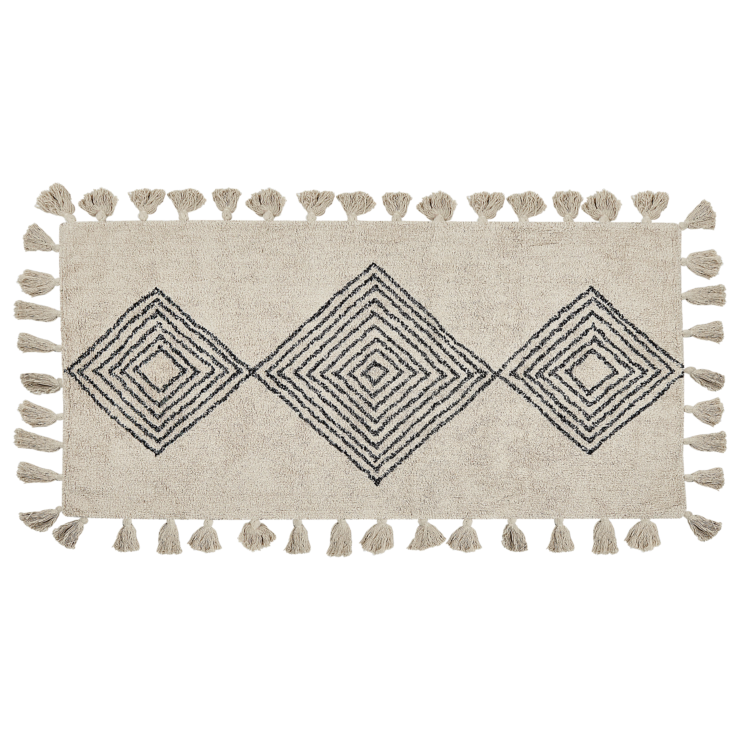 Vloerkleed katoen beige 80 x 150 cm BULCUK